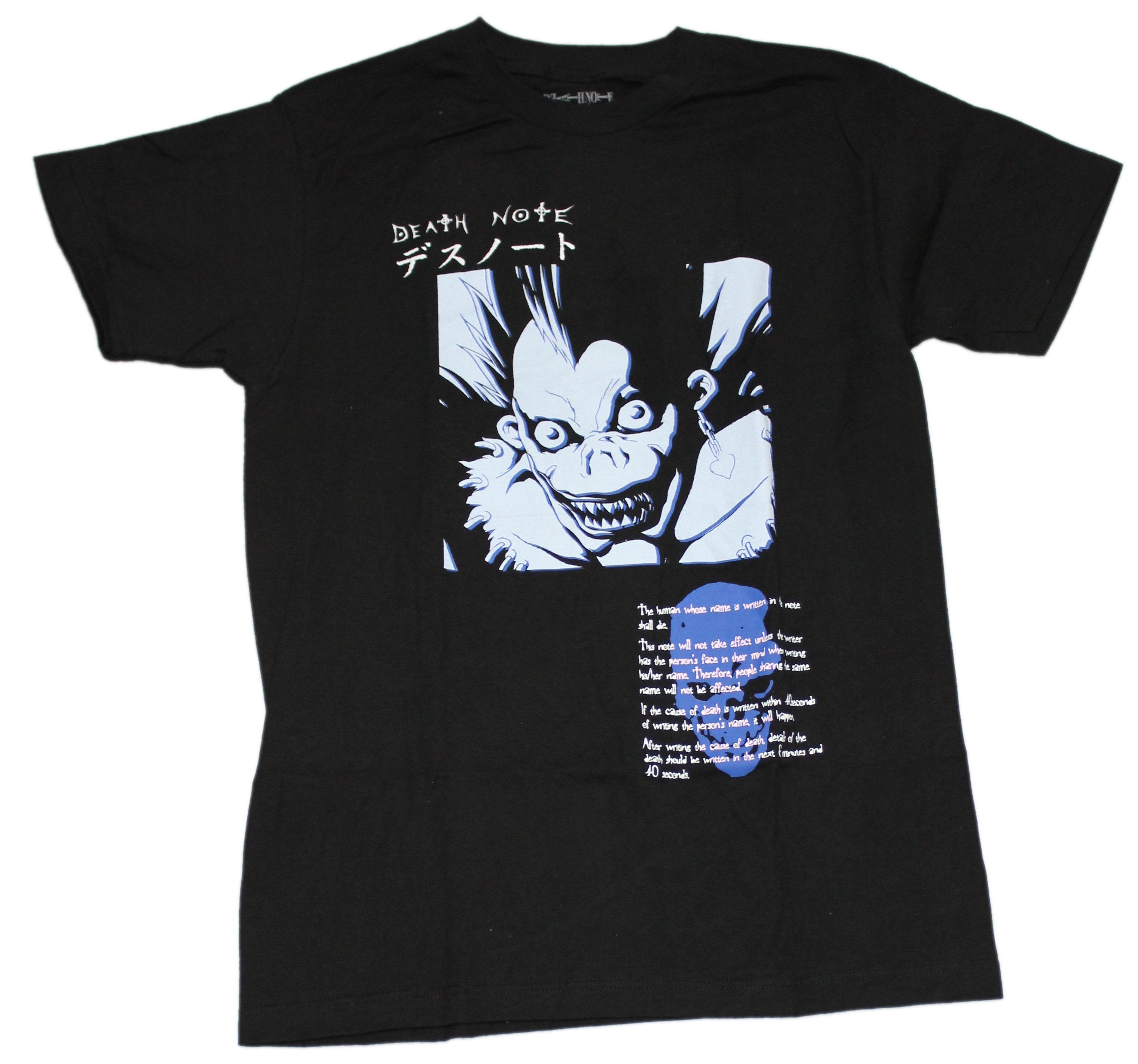 Death Note Mens T-Shirt - Deathnote Ryuk Blue Box Face Hoodie, Sweatshirt | CiraTrend.com