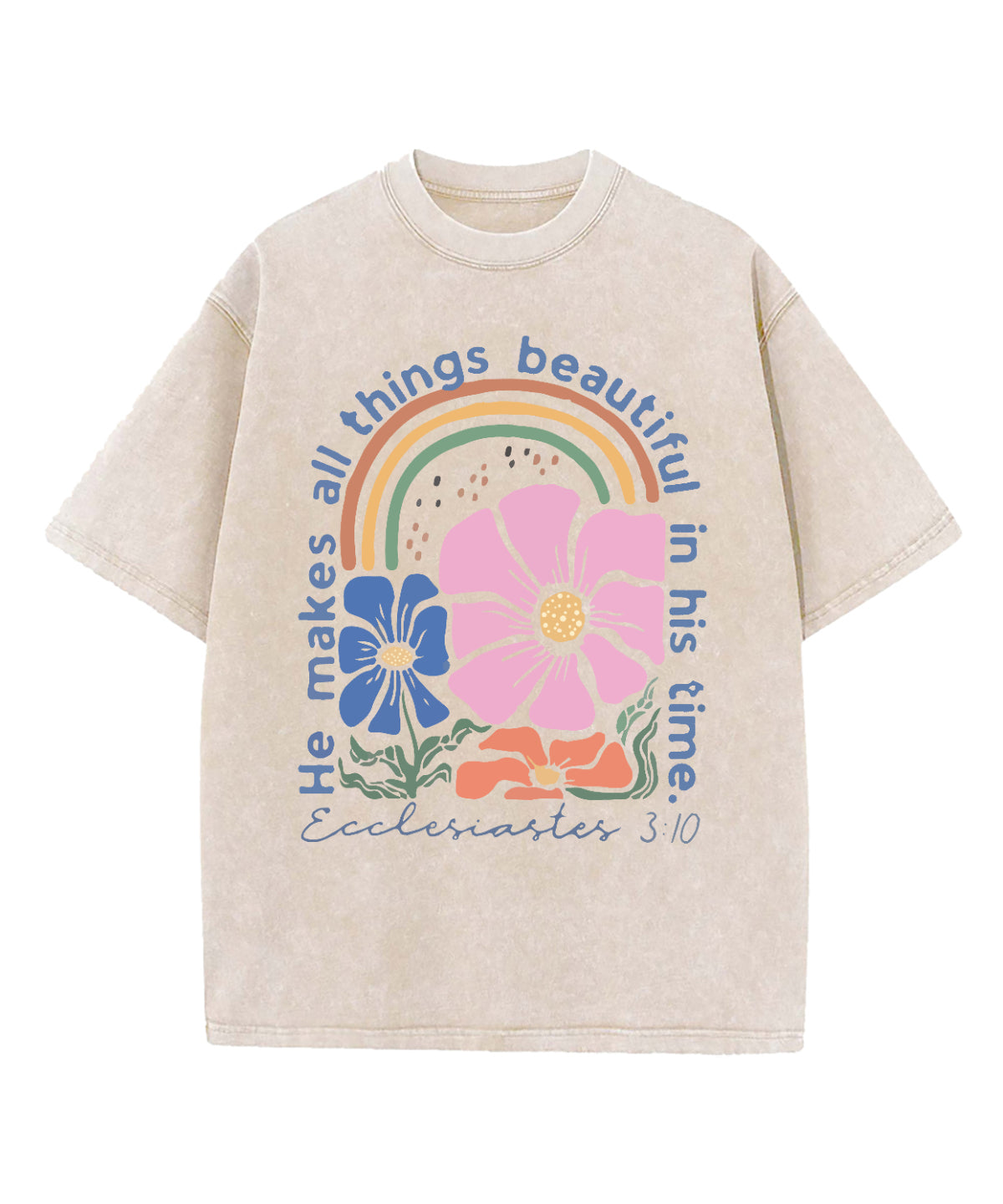 He Makes All Things Beautifyl Washed Christian T-Shirts, Hoodie, Sweatshirt