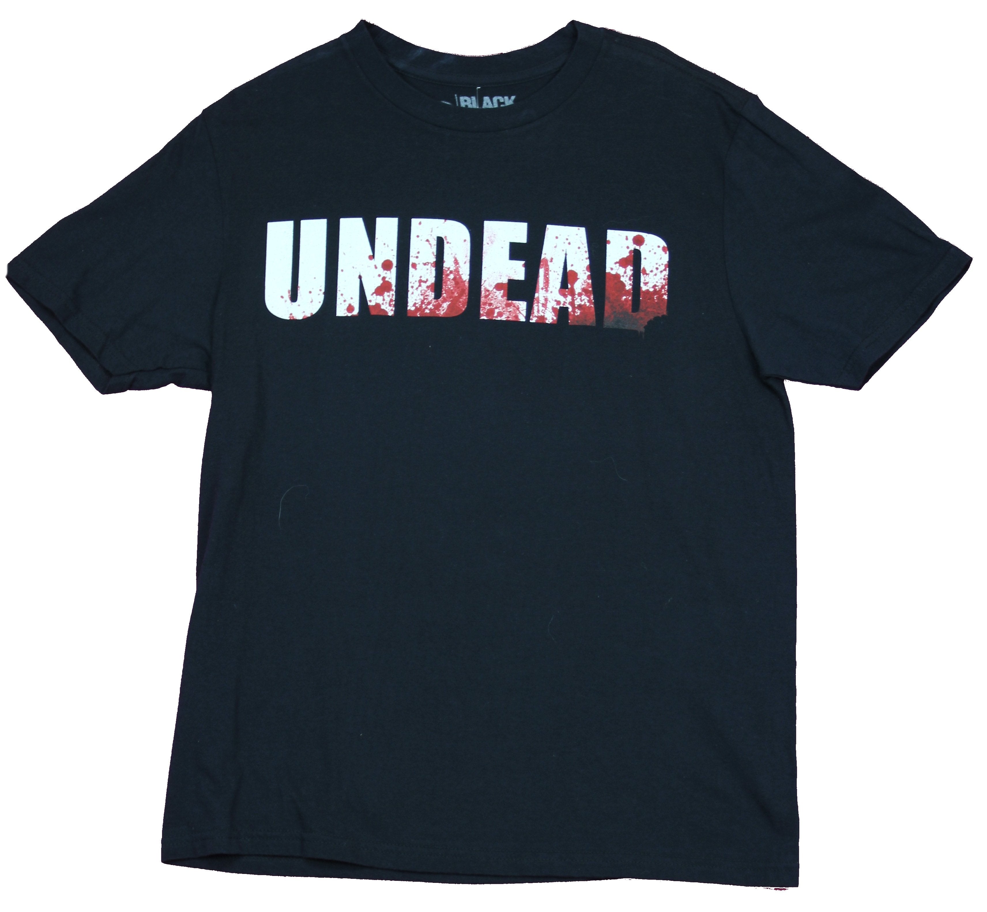 Undead Mens T-Shirt - Splattered Undead Word Image Hoodie, Sweatshirt | CiraTrend.com