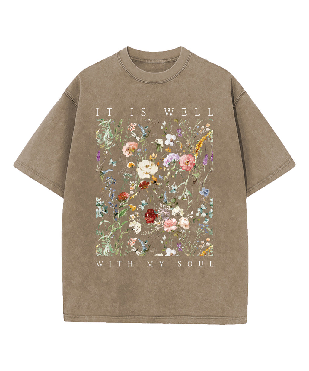 It Is Well With My Soul Washed Christian T-shirt Style001 Hoodie, Sweatshirt | CiraTrend.com (Image 5)