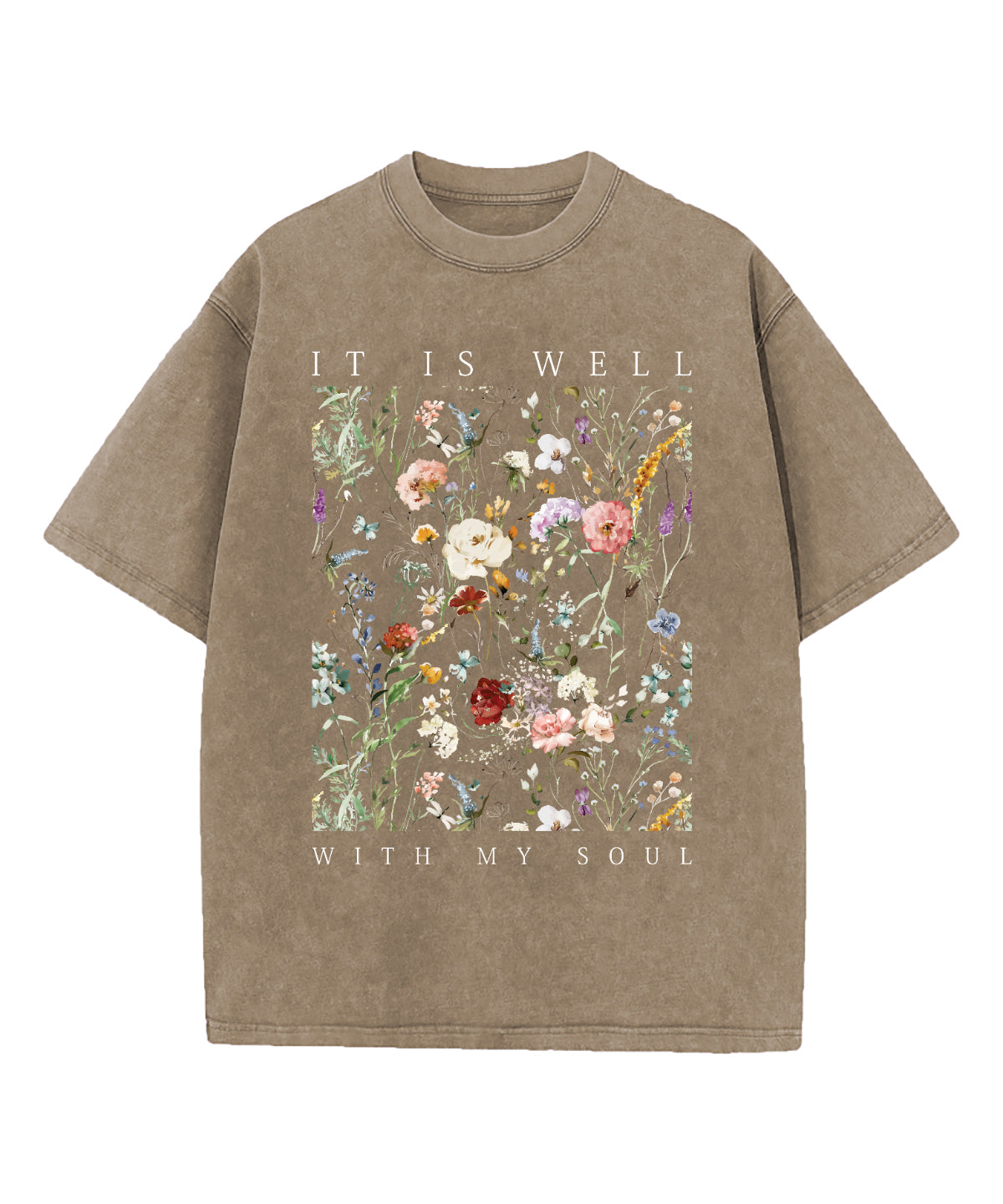 It Is Well With My Soul Washed Christian T-shirt Style001 Hoodie, Sweatshirt | CiraTrend.com (Image 5)