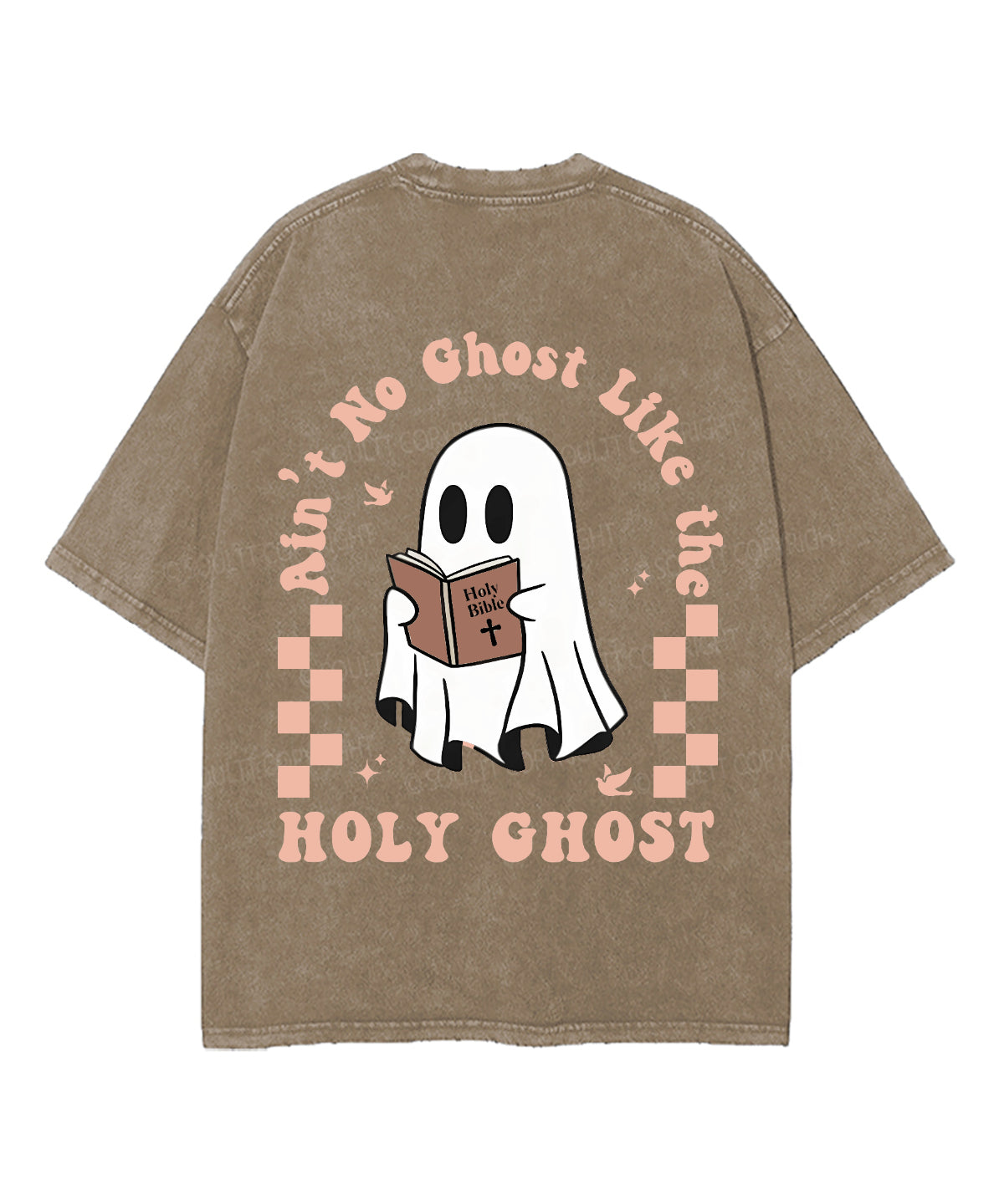 Holy Ghost Double Sided Washed Christian Style001 T-Shirts, Hoodie, Sweatshirt