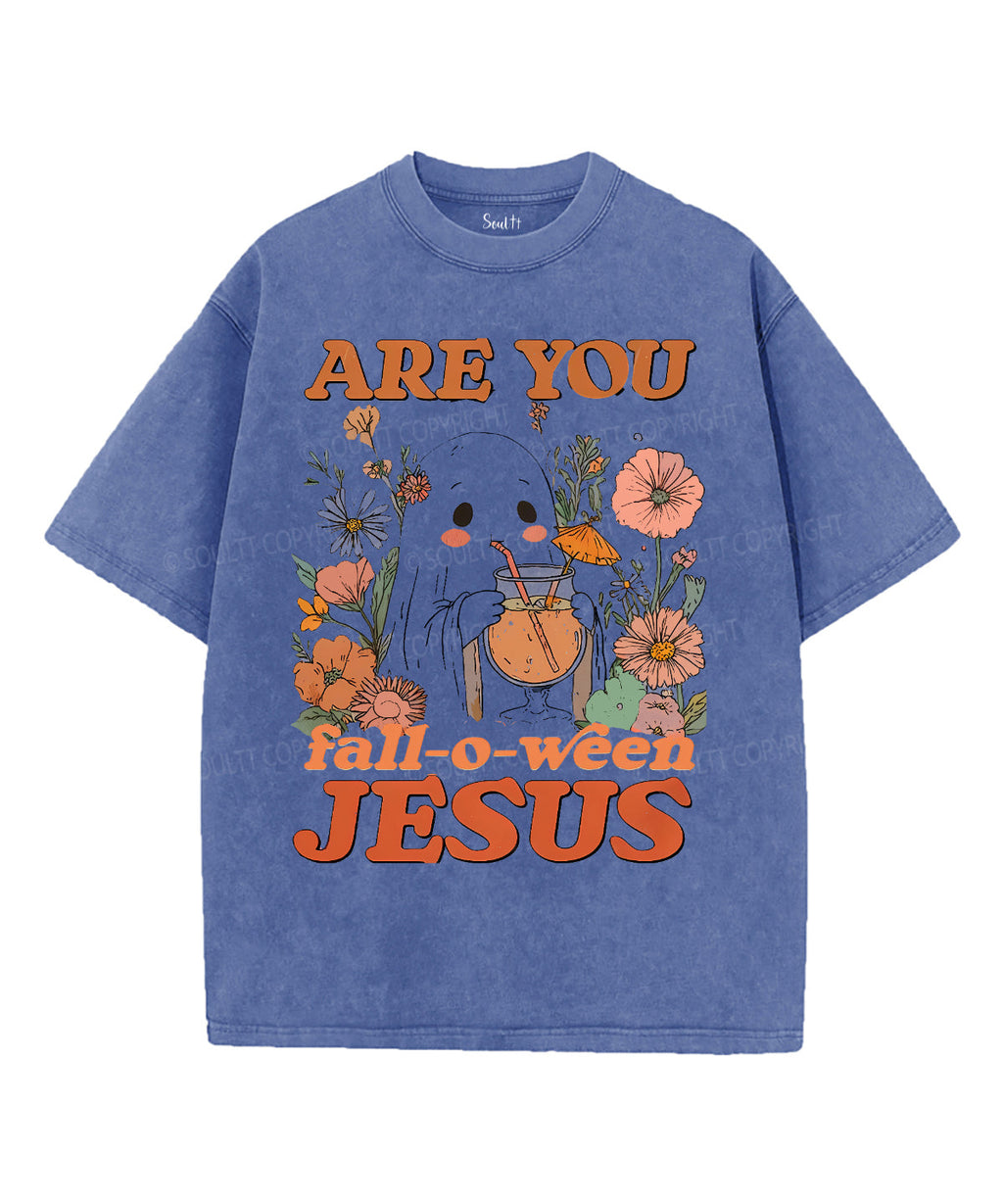 Halloween Jesus Unisex Washed Christian T-shirt Style001 Hoodie, Sweatshirt | CiraTrend.com (Image 5)