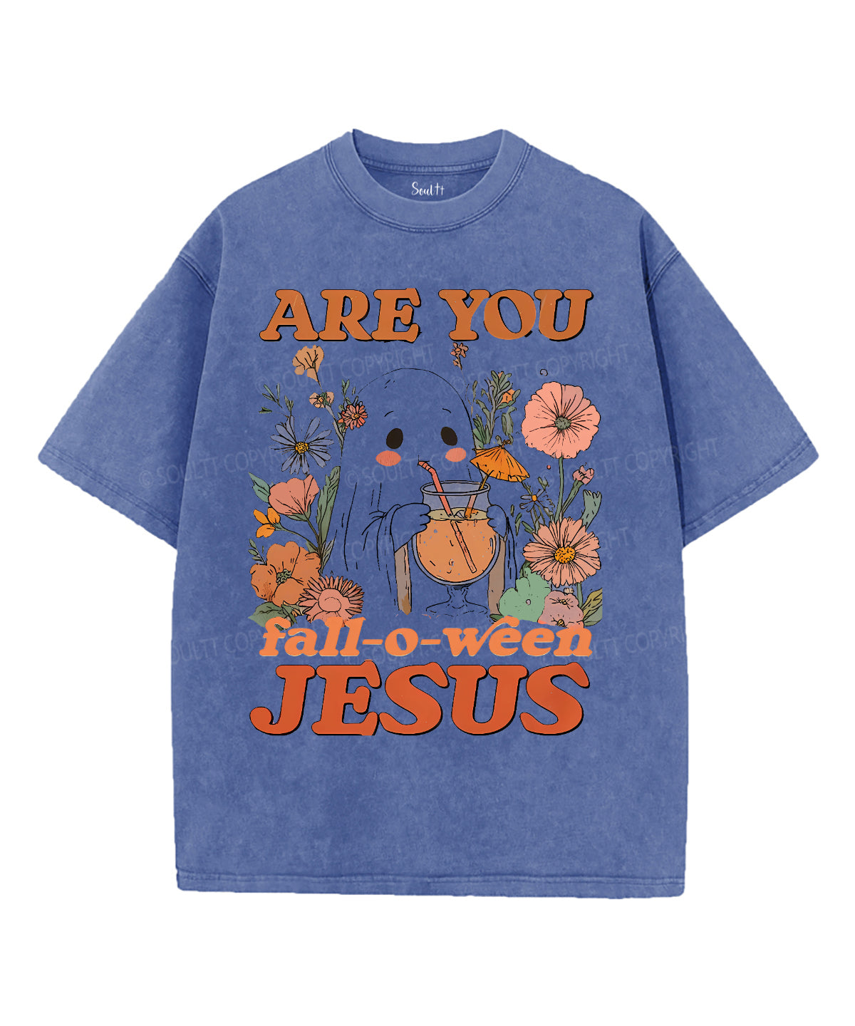 Halloween Jesus Unisex Washed Christian T-shirt Style001 Hoodie, Sweatshirt | CiraTrend.com (Image 5)