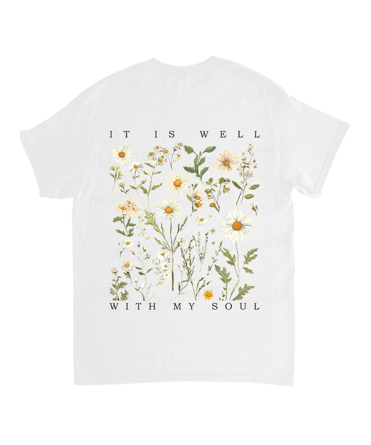 It Is Well With My Soul Double Sided Unisex Cotton Christian T-Shirt Hoodie, Sweatshirt | CiraTrend.com (Image 3)