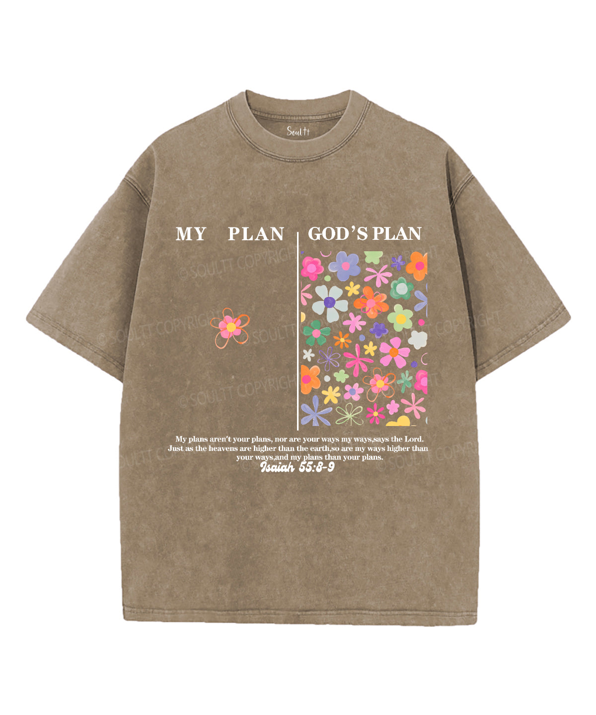 My PlanÃ¯Â¼Å“God's Plan Unisex Washed Christian T-shirt Hoodie, Sweatshirt | CiraTrend.com (Image 5)