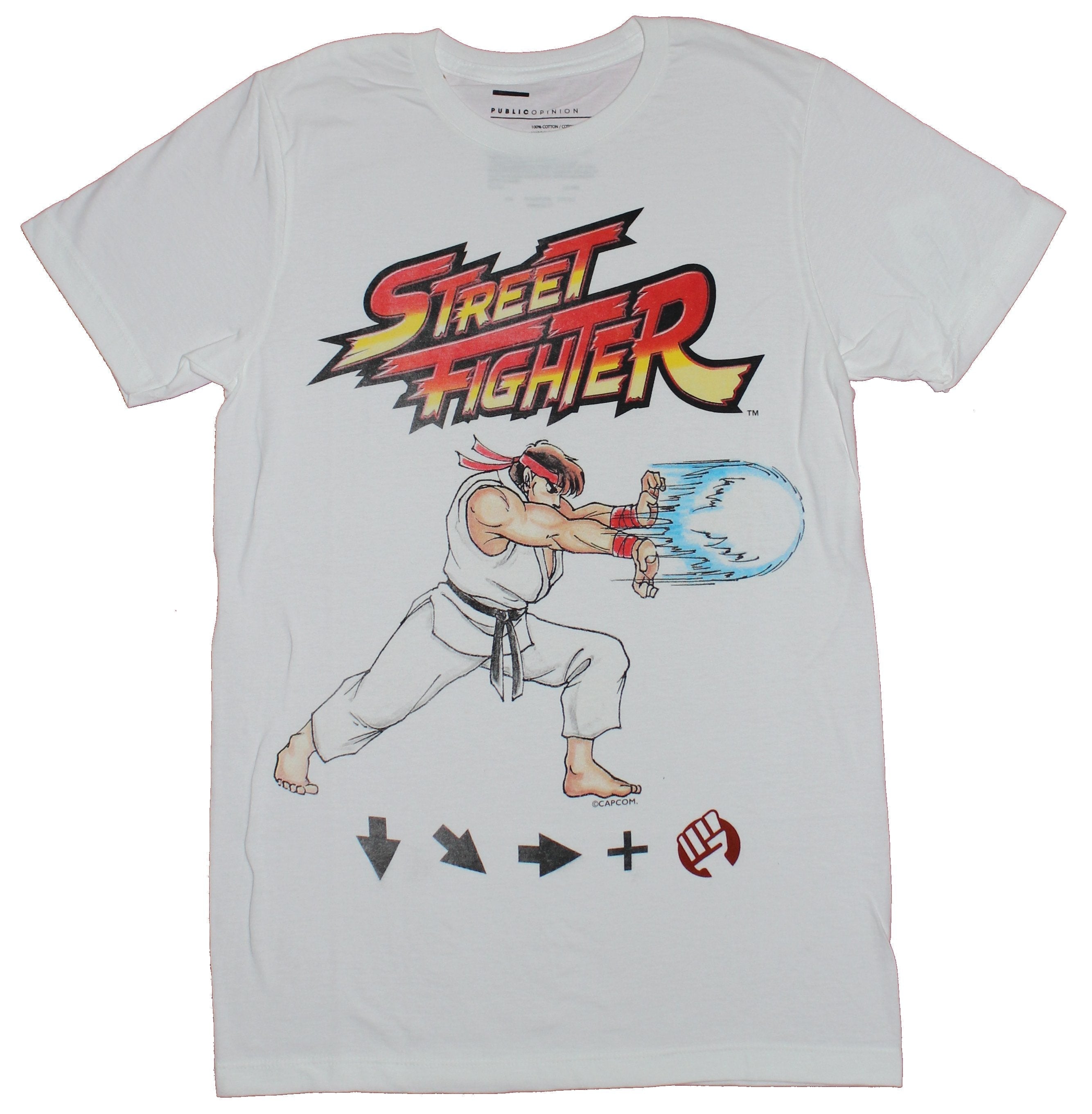 Street Fighter Mens T-Shirt - Ryu Hadouken Moves Image Hoodie, Sweatshirt | CiraTrend.com