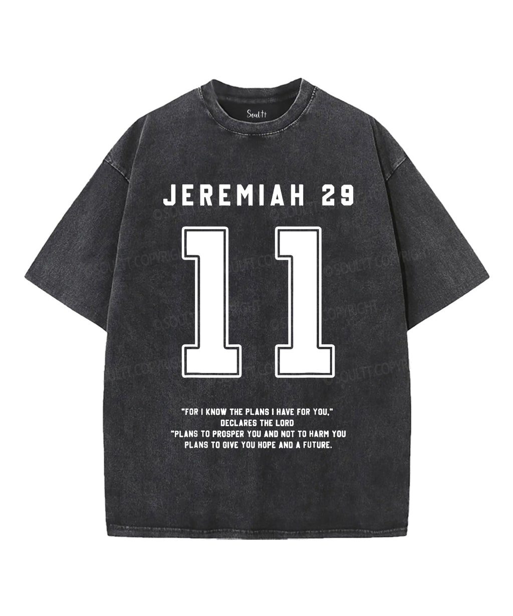 For I Know the Plans I Have for You Unisex Washed Christian T-shirt Hoodie, Sweatshirt | CiraTrend.com (Image 2)