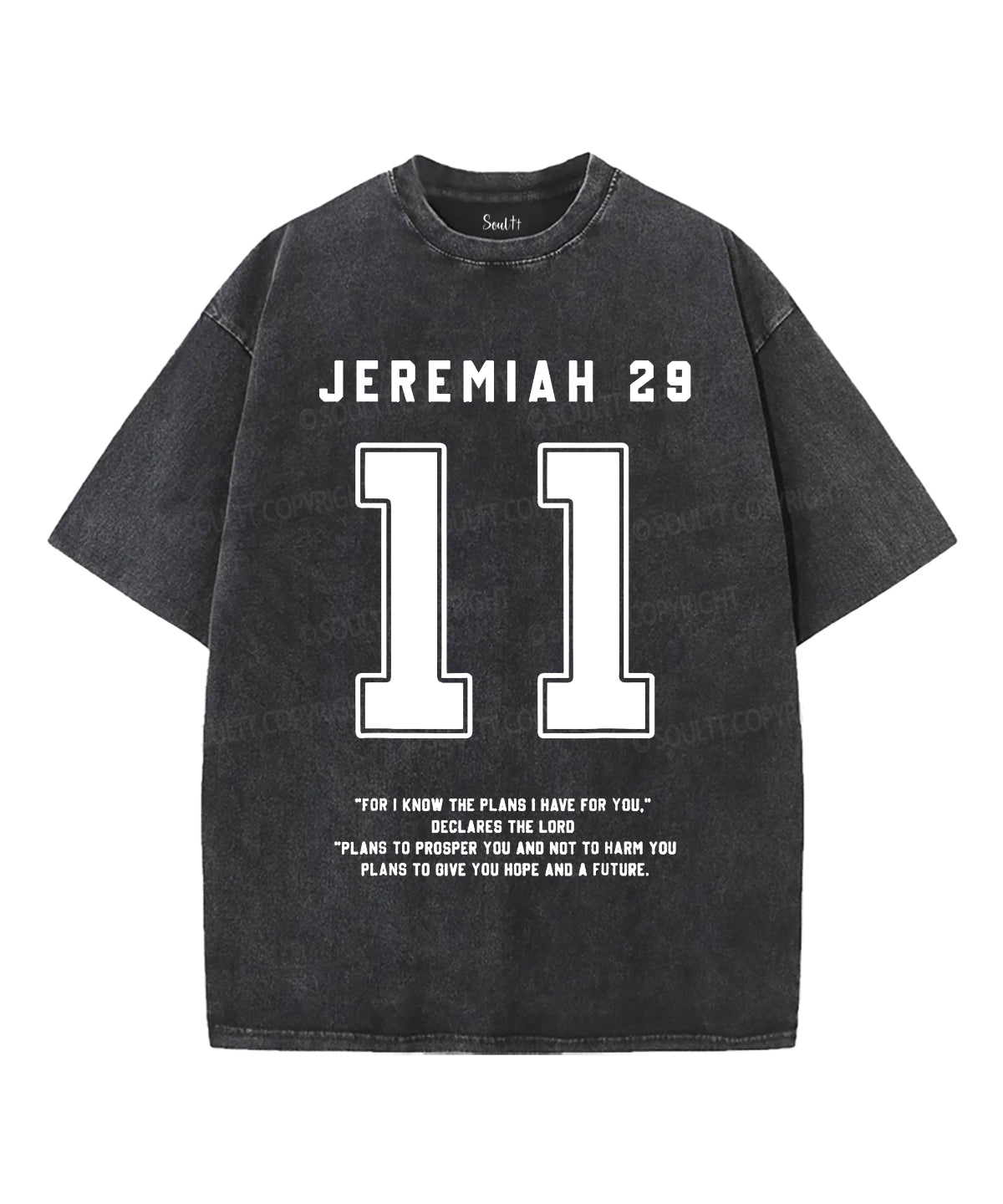 For I Know the Plans I Have for You Unisex Washed Christian T-shirt Hoodie, Sweatshirt | CiraTrend.com (Image 2)