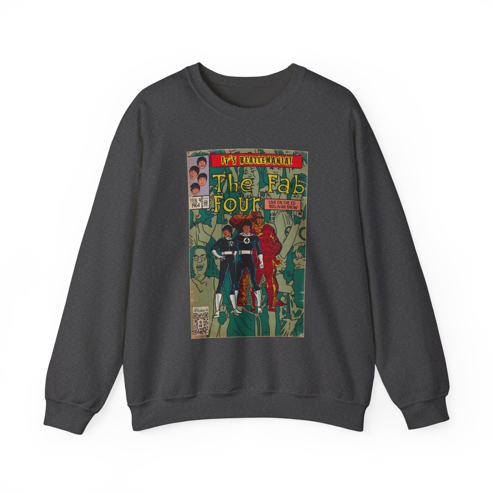 Beatlemania -  Unisex Heavy BlendÃ¢â€žÂ¢ Crewneck Sweatshirt T-Shirts, Hoodie | CiraTrend.com (Image 3)
