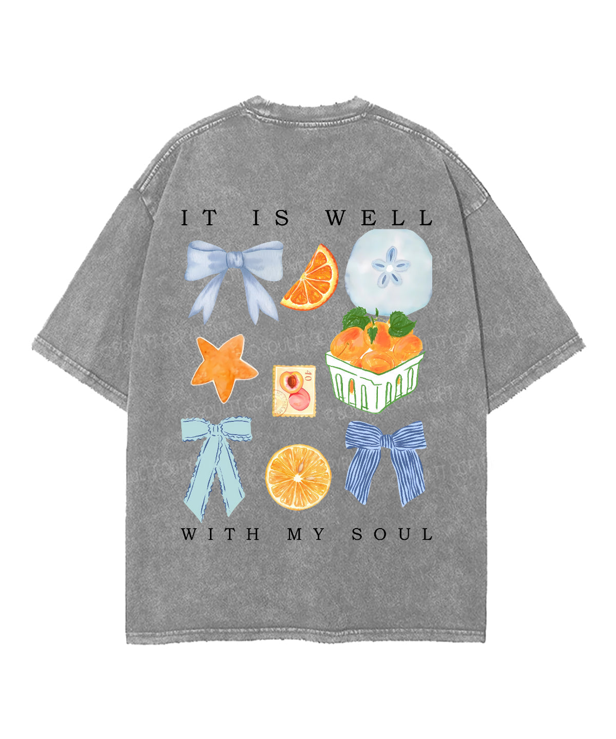 It Is Well With My Soul Double Sided Unisex Washed Christian T-shirt Style008 Hoodie, Sweatshirt | CiraTrend.com (Image 5)