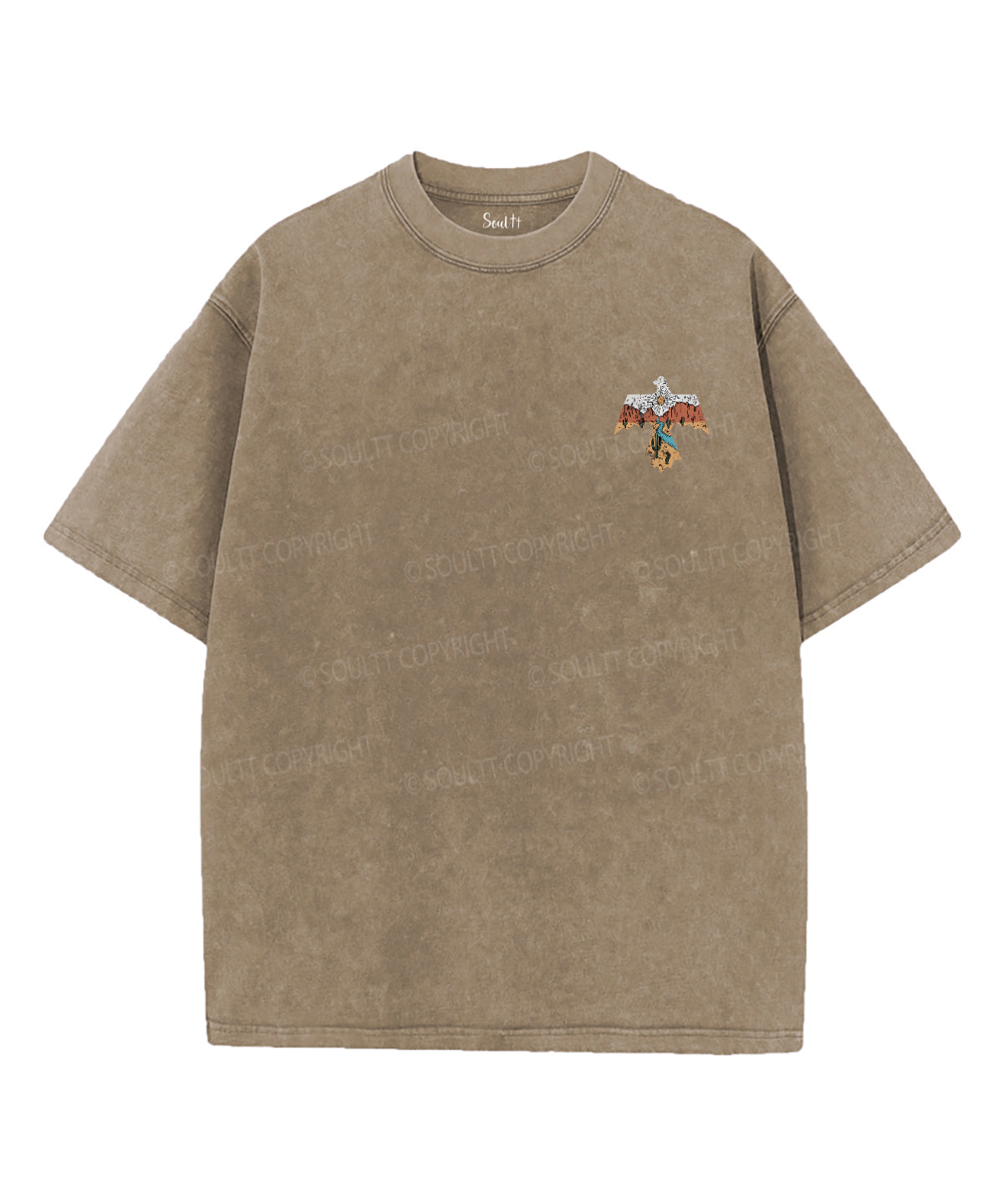 Under His Wings You Will Find Refuge Double Sided Unisex Washed Christian T-shirt Hoodie, Sweatshirt (Image 5)