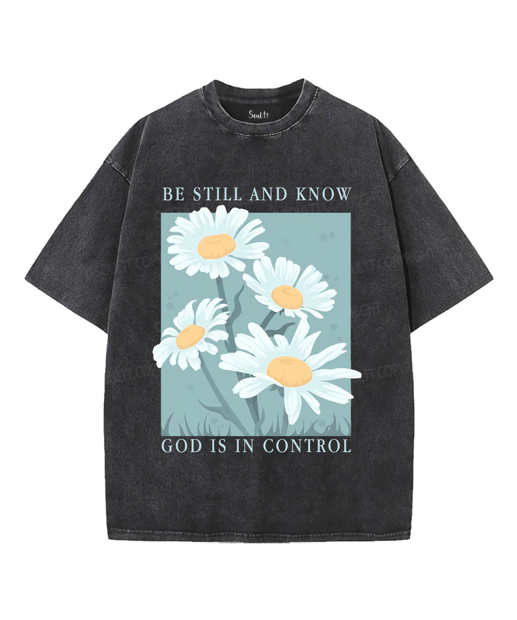 Be Still And Know Unisex Washed Christian T-shirt Style004 Hoodie, Sweatshirt | CiraTrend.com (Image 2)