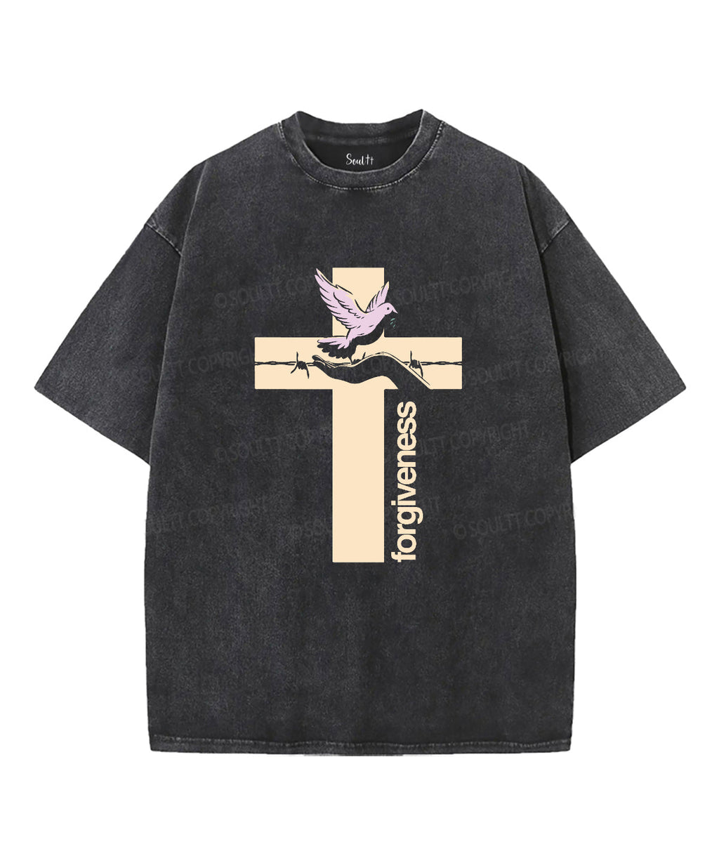 Forgiveness Washed Christian T-shirt Hoodie, Sweatshirt | CiraTrend.com (Image 2)