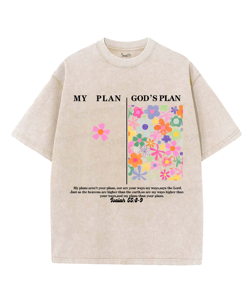 My PlanÃ¯Â¼Å“God's Plan Unisex Washed Christian T-shirt Style001 Hoodie, Sweatshirt | CiraTrend.com (Image 4)