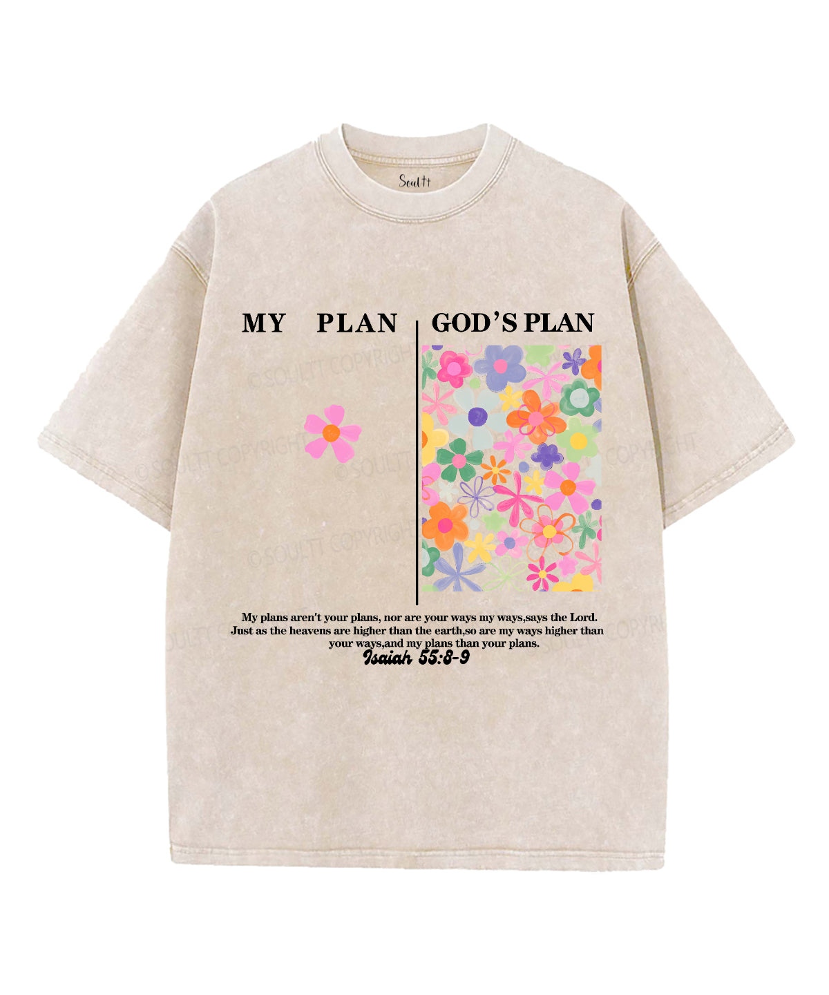 My PlanÃ¯Â¼Å“God's Plan Unisex Washed Christian T-shirt Style001 Hoodie, Sweatshirt | CiraTrend.com (Image 4)