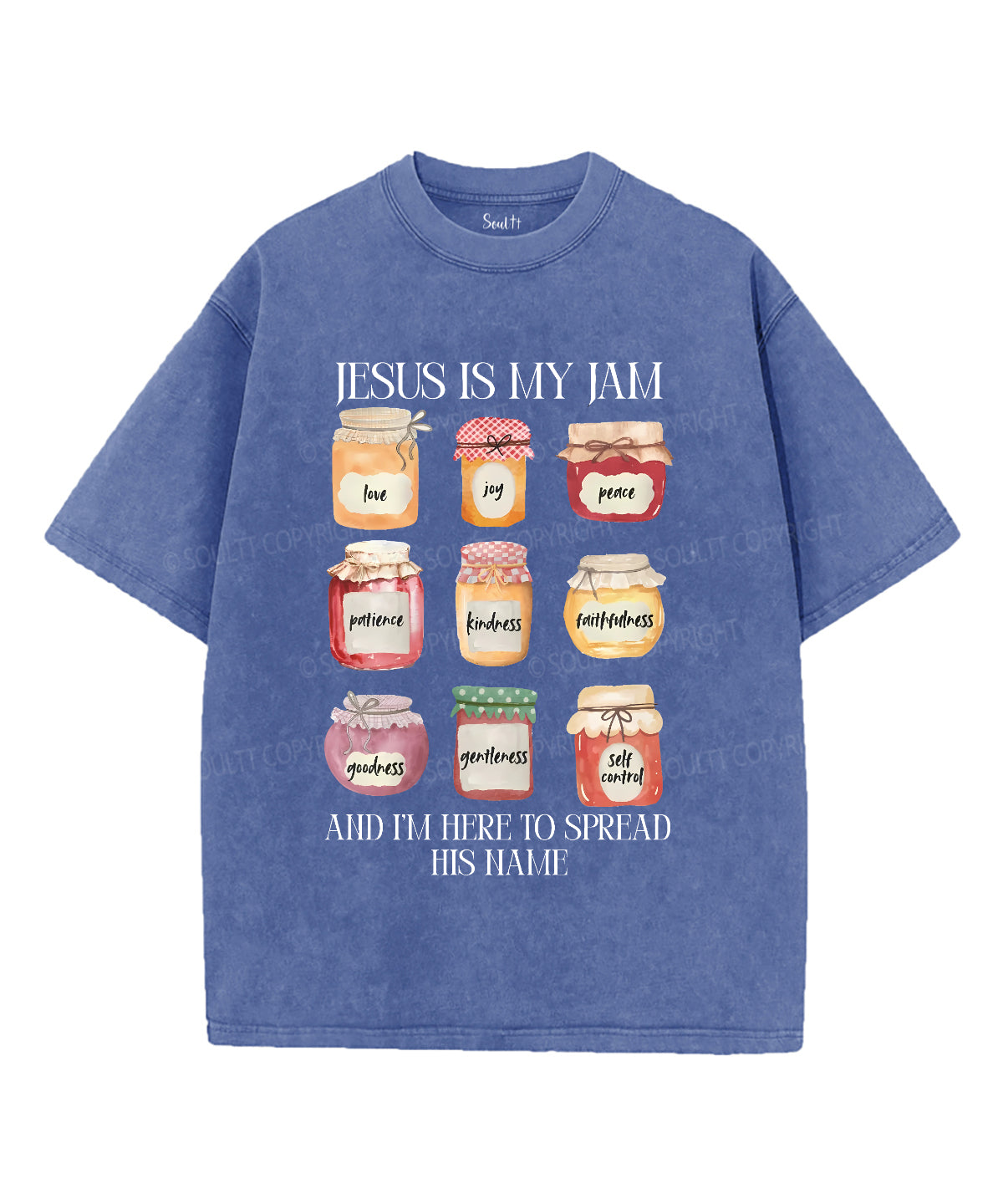 Jesus Is My Jam Unisex Washed Christian T-shirt Style001 Hoodie, Sweatshirt | CiraTrend.com (Image 3)
