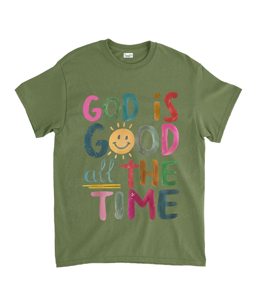 God Is Good All The Time Unisex Cotton Christian T-Shirt Hoodie, Sweatshirt | CiraTrend.com (Image 5)