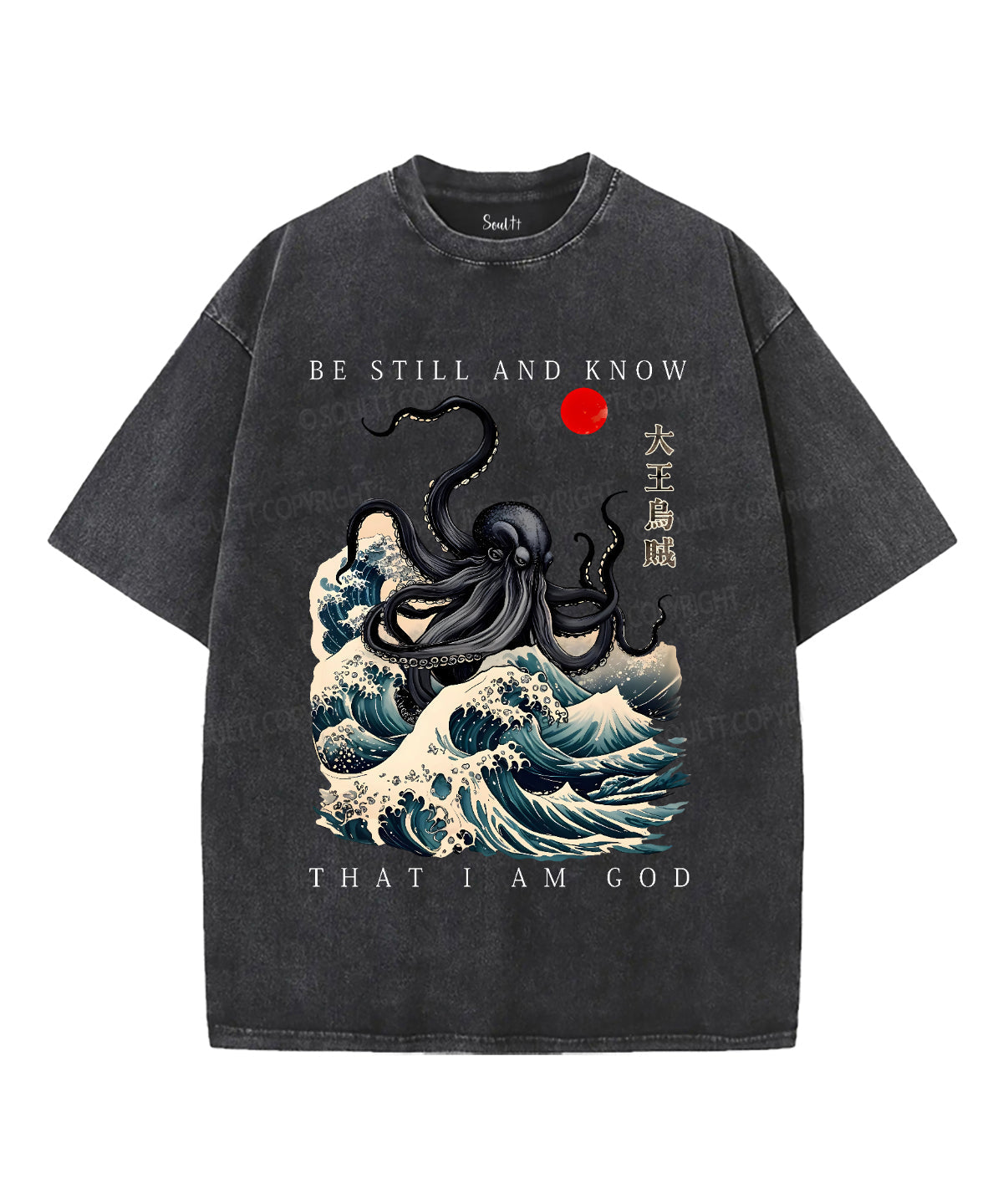 Be Still And Know Unisex Washed Christian T-shirt Hoodie, Sweatshirt | CiraTrend.com (Image 1)