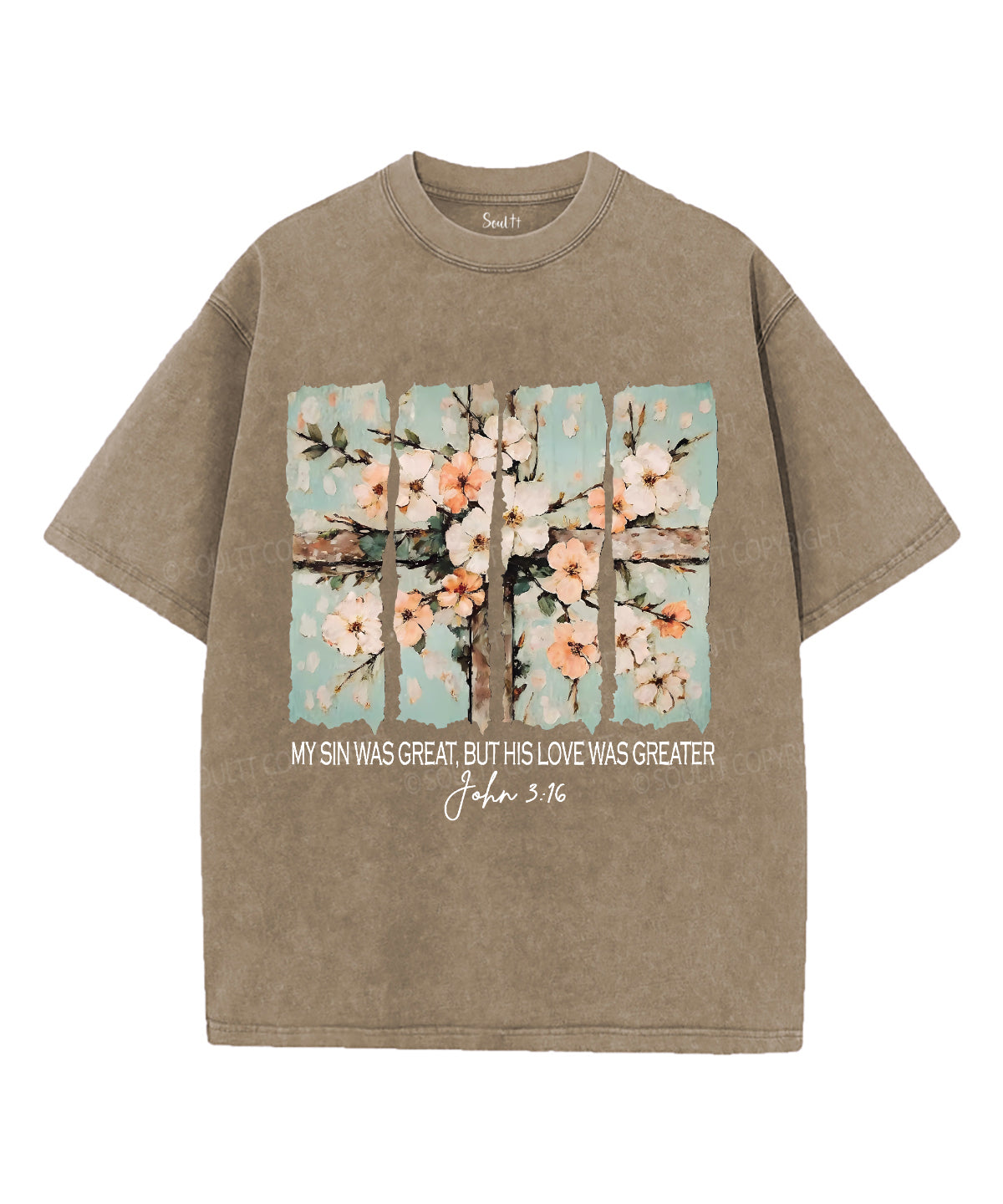 His Love Was Greater Unisex Washed Christian T-shirt Style002 Hoodie, Sweatshirt | CiraTrend.com (Image 5)