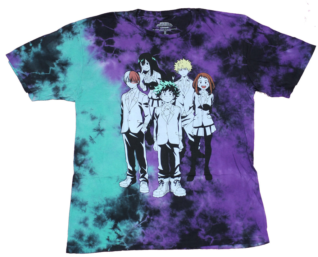 My Hero Academia  Mens T-Shirt -  Class 1-A Group Standing Front Attacking Back Hoodie, Sweatshirt | CiraTrend.com (Image 1)