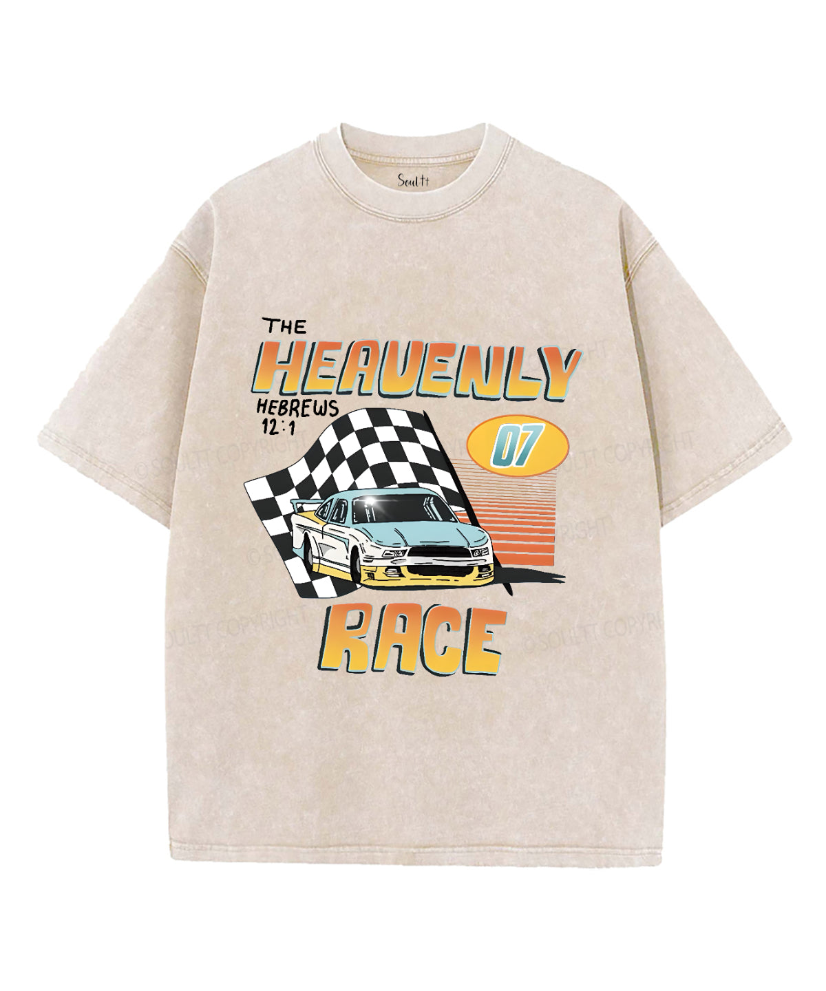 Heavenly Race Washed Christian T-Shirts, Hoodie, Sweatshirt