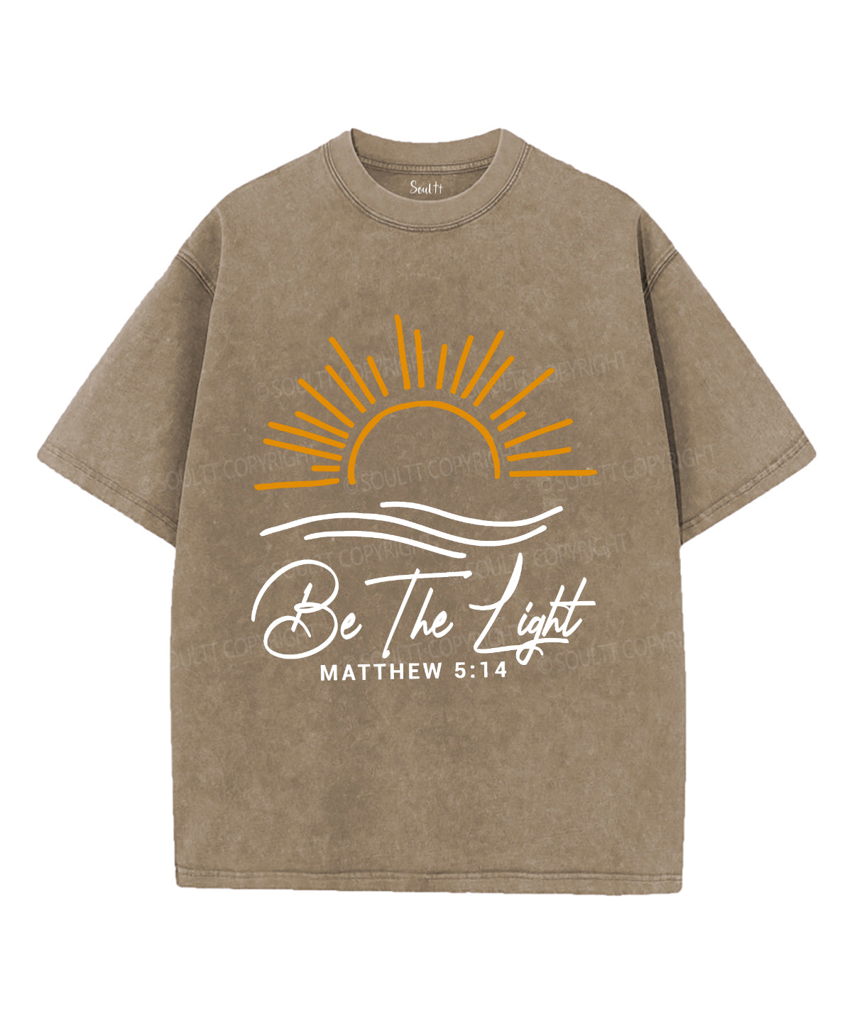Be The Light Unisex Washed Christian T-shirt Style008 Hoodie, Sweatshirt | CiraTrend.com (Image 5)
