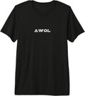 AWOL Saying Funny Minimalist Typography Design