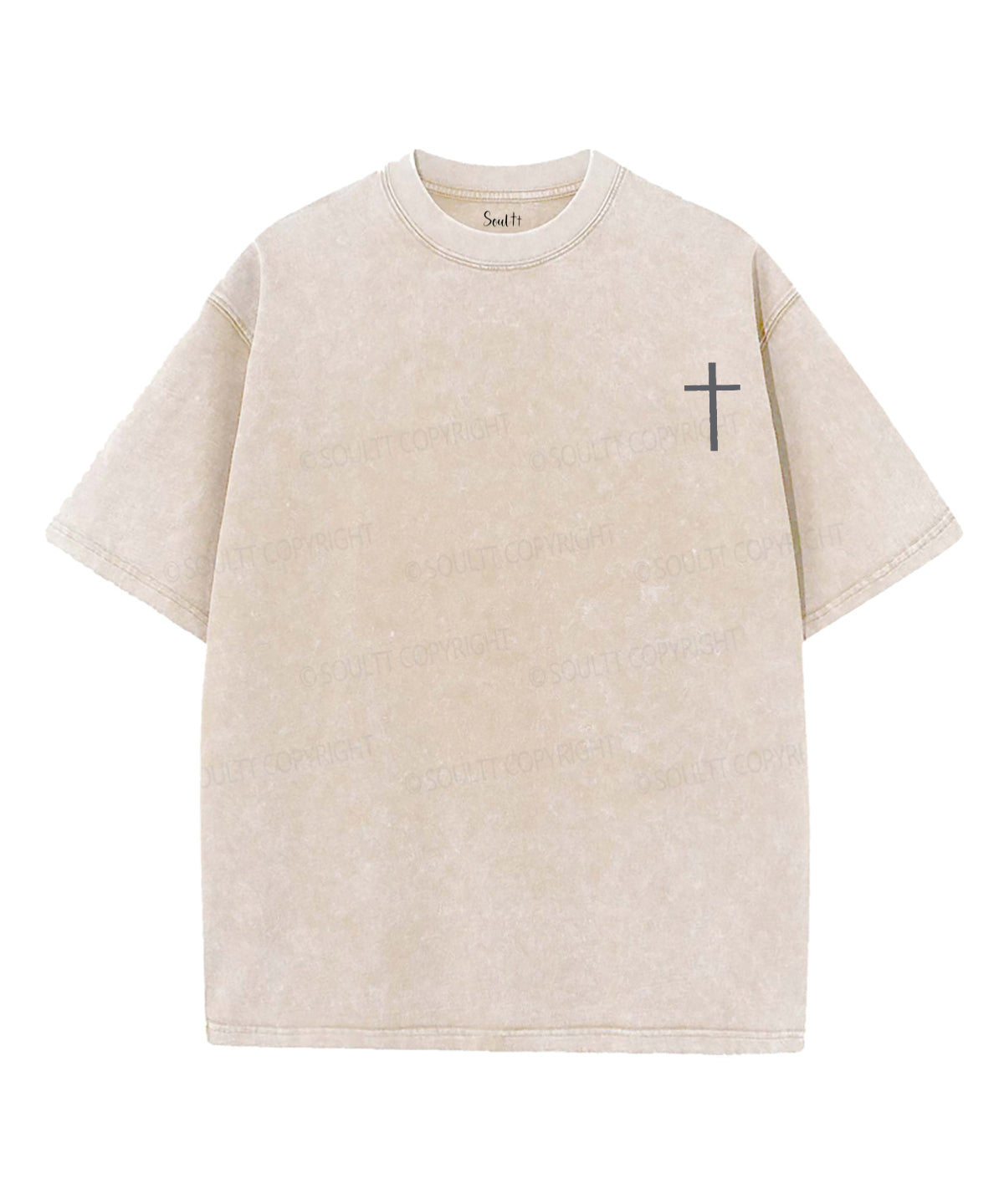 Under His Wings Double Sided Unisex Washed Christian T-shirt Style002 Hoodie, Sweatshirt | CiraTrend.com (Image 3)