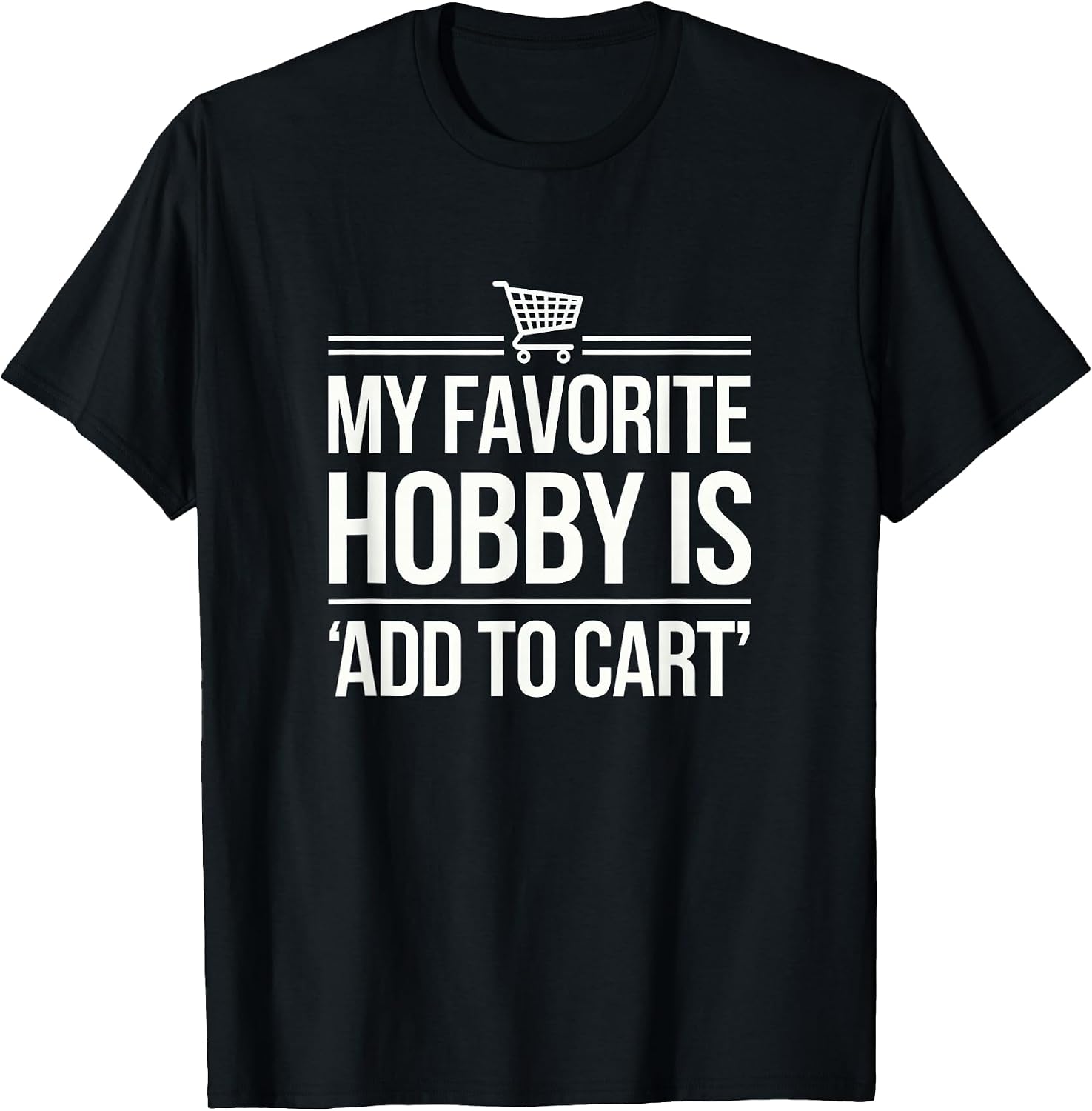 Funny Shopping Lover Tee for Online Shopaholics