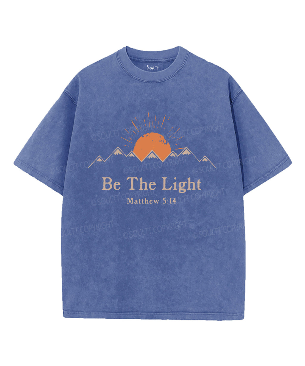 Be The Light Unisex Washed Christian T-shirt Style002 Hoodie, Sweatshirt | CiraTrend.com (Image 4)
