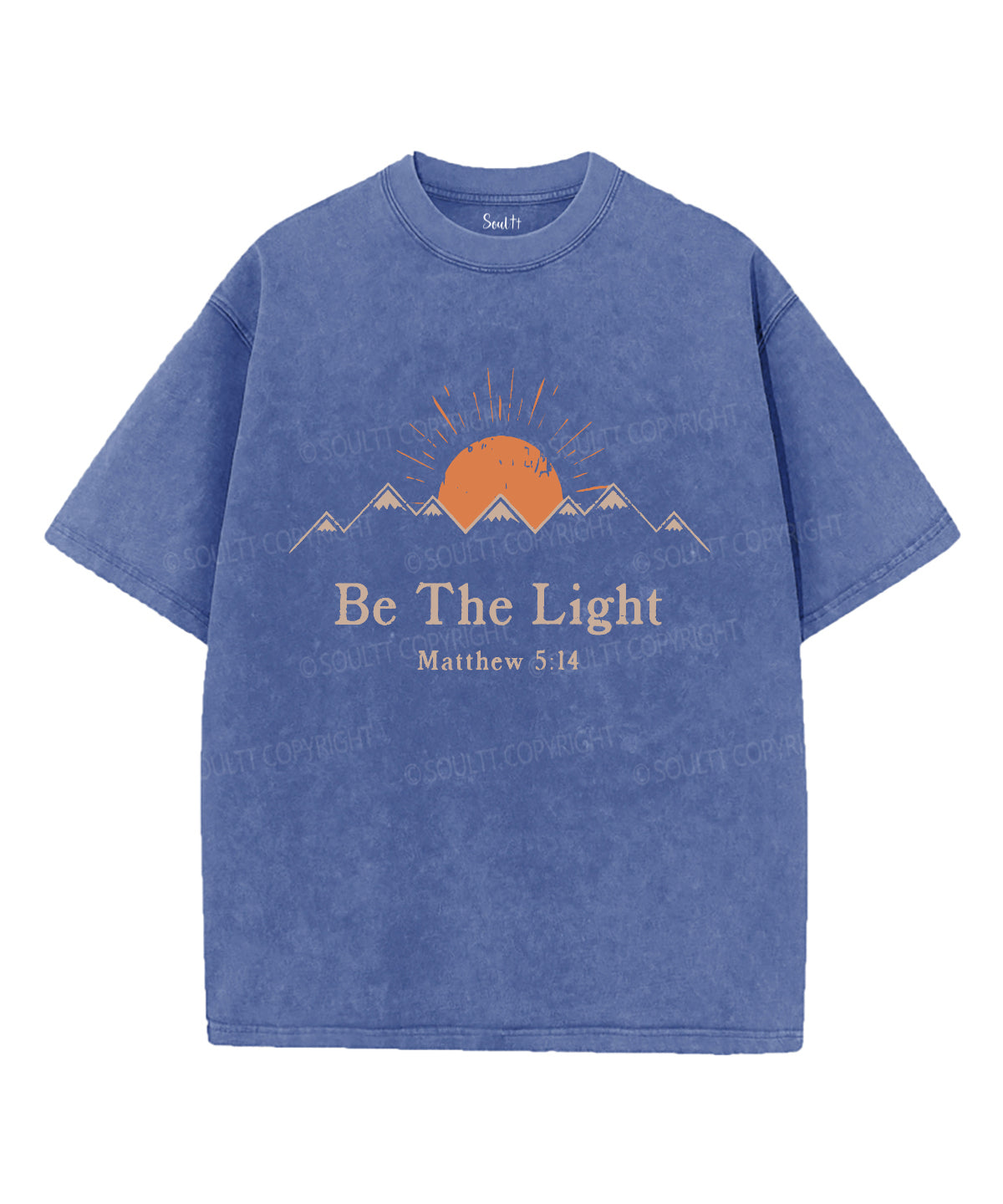 Be The Light Unisex Washed Christian T-shirt Style002 Hoodie, Sweatshirt | CiraTrend.com (Image 4)