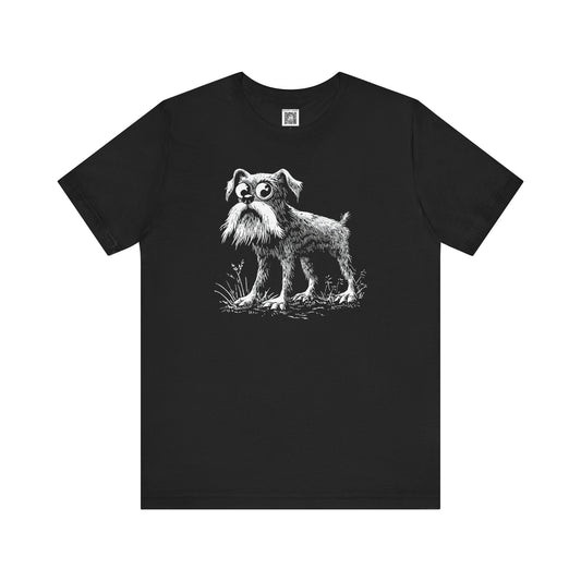Whimsical Dog Graphic Tee Style001
