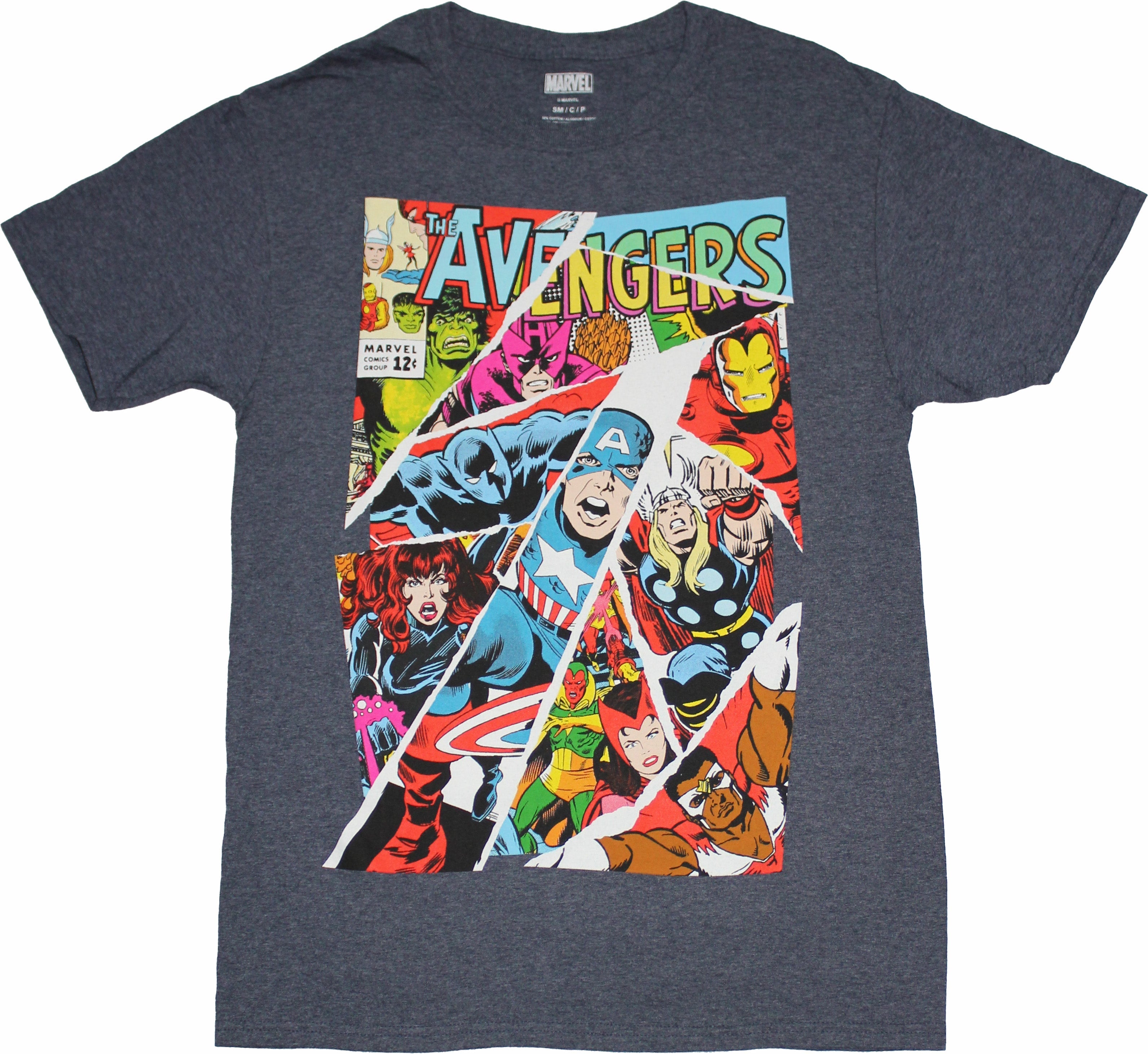 Avengers Mens T-Shirt - Classic Cover Character Collage Hoodie, Sweatshirt | CiraTrend.com