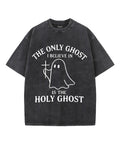 The Only Ghost Unisex Washed Christian T-shirt Style004 Hoodie, Sweatshirt | CiraTrend.com (Image 1)