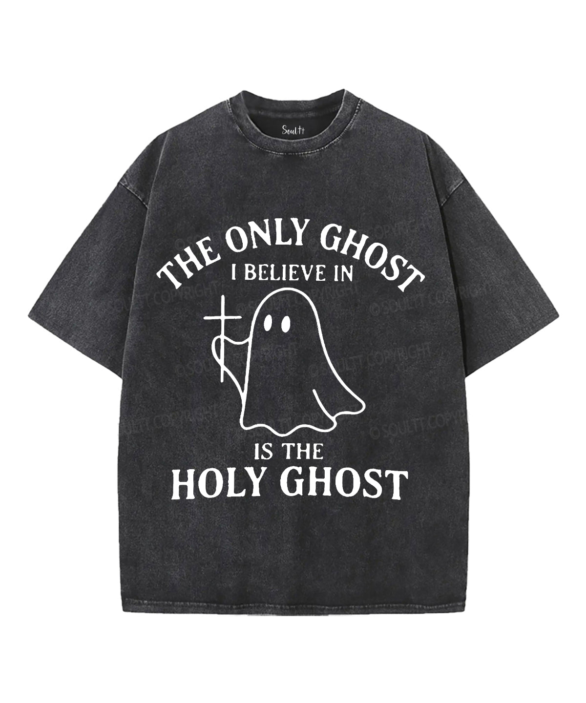 The Only Ghost Unisex Washed Christian T-shirt Style004 Hoodie, Sweatshirt | CiraTrend.com (Image 1)