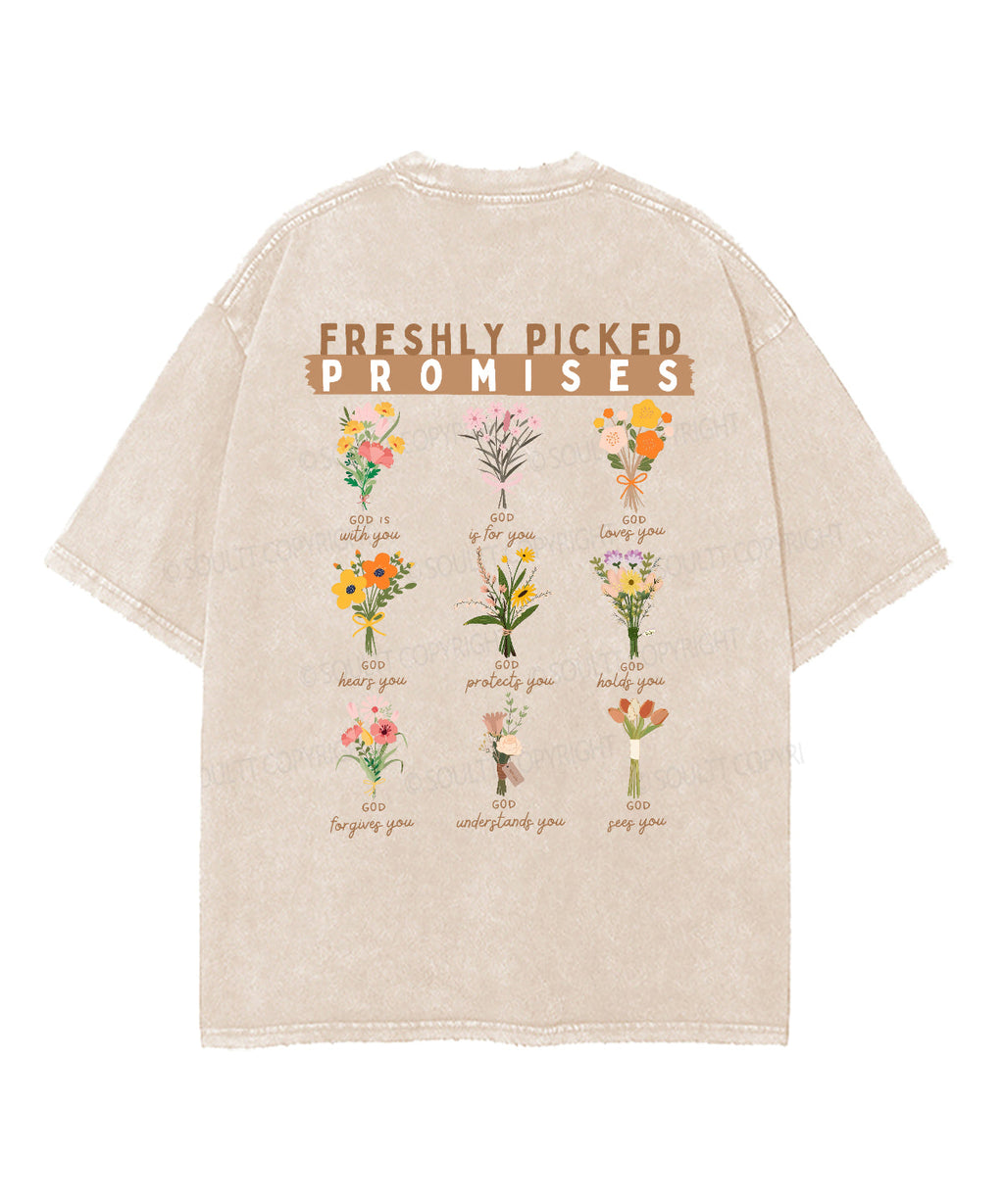 Freshly Picked Promises Double Sided Unisex Washed Christian T-shirt Hoodie, Sweatshirt | CiraTrend.com (Image 5)