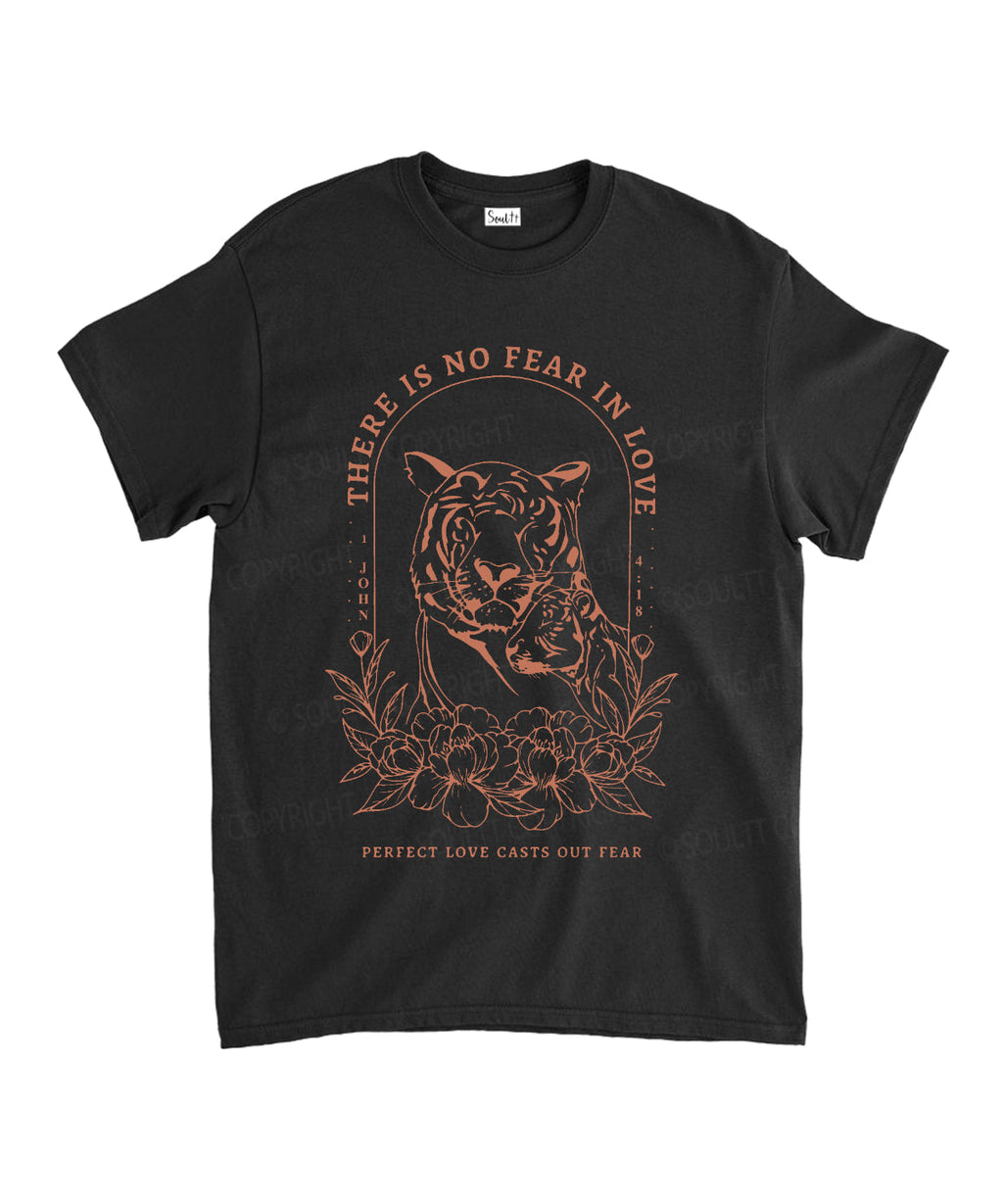There Is No Fear In Love Unisex Cotton Christian T-Shirt Hoodie, Sweatshirt | CiraTrend.com (Image 3)