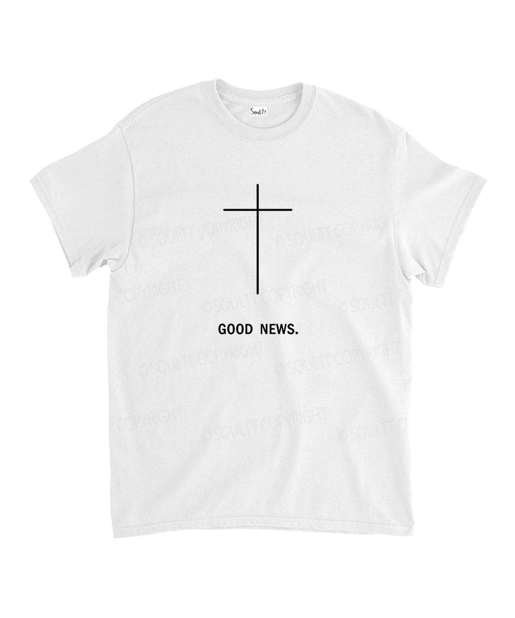 Good News Unisex Cotton Christian T-Shirt Hoodie, Sweatshirt | CiraTrend.com (Image 5)