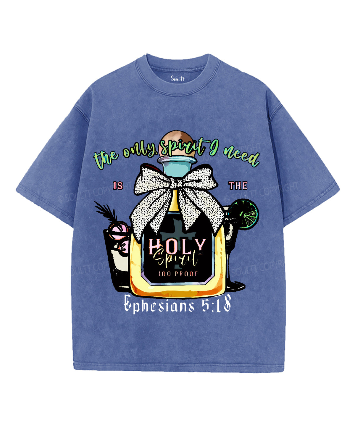 The Only Spirit Unisex Washed Christian T-shirt Hoodie, Sweatshirt | CiraTrend.com (Image 4)