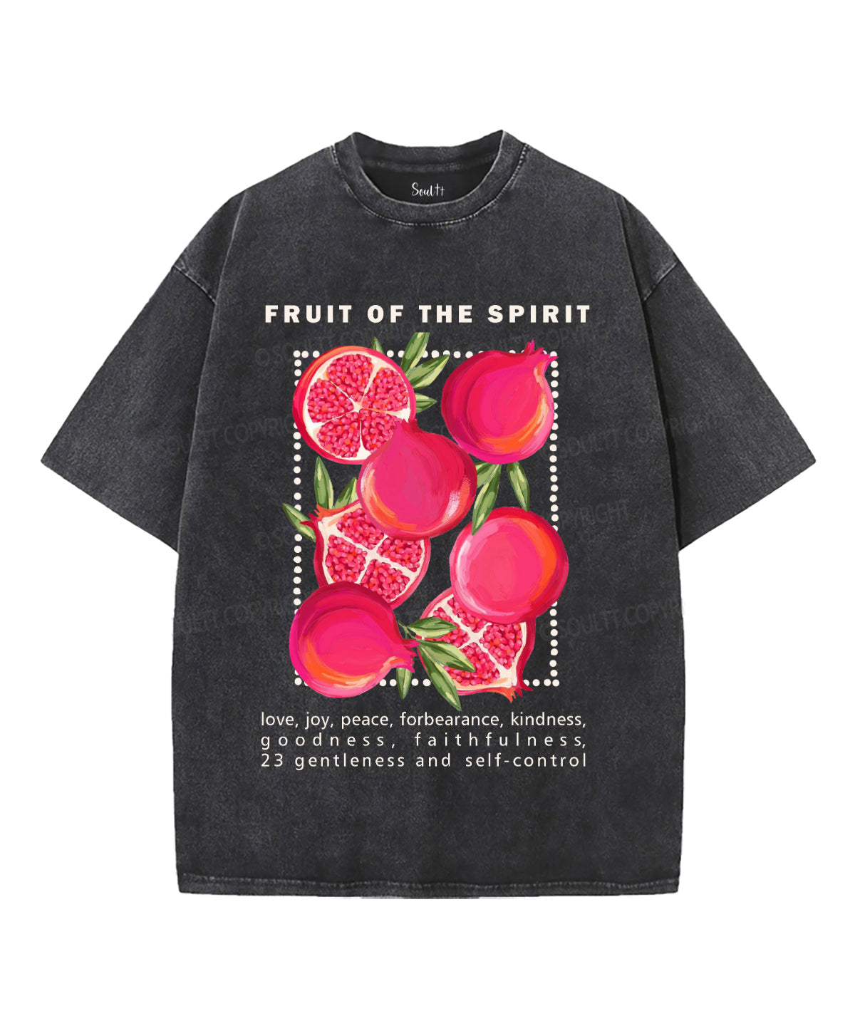 Fruit Of The Spirit Washed Christian T-shirt Style004 Hoodie, Sweatshirt | CiraTrend.com (Image 2)