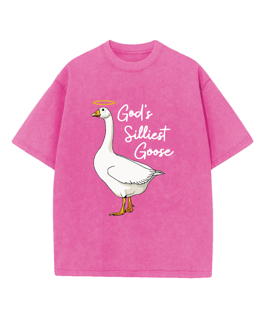 God'S Silliest Goose Washed Christian T-Shirts, Hoodie, Sweatshirt