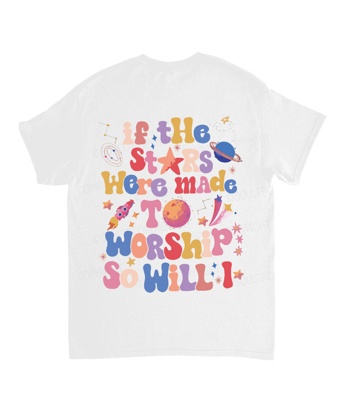 So Will I Double Sided Unisex Cotton Christian T-Shirt Hoodie, Sweatshirt | CiraTrend.com (Image 3)