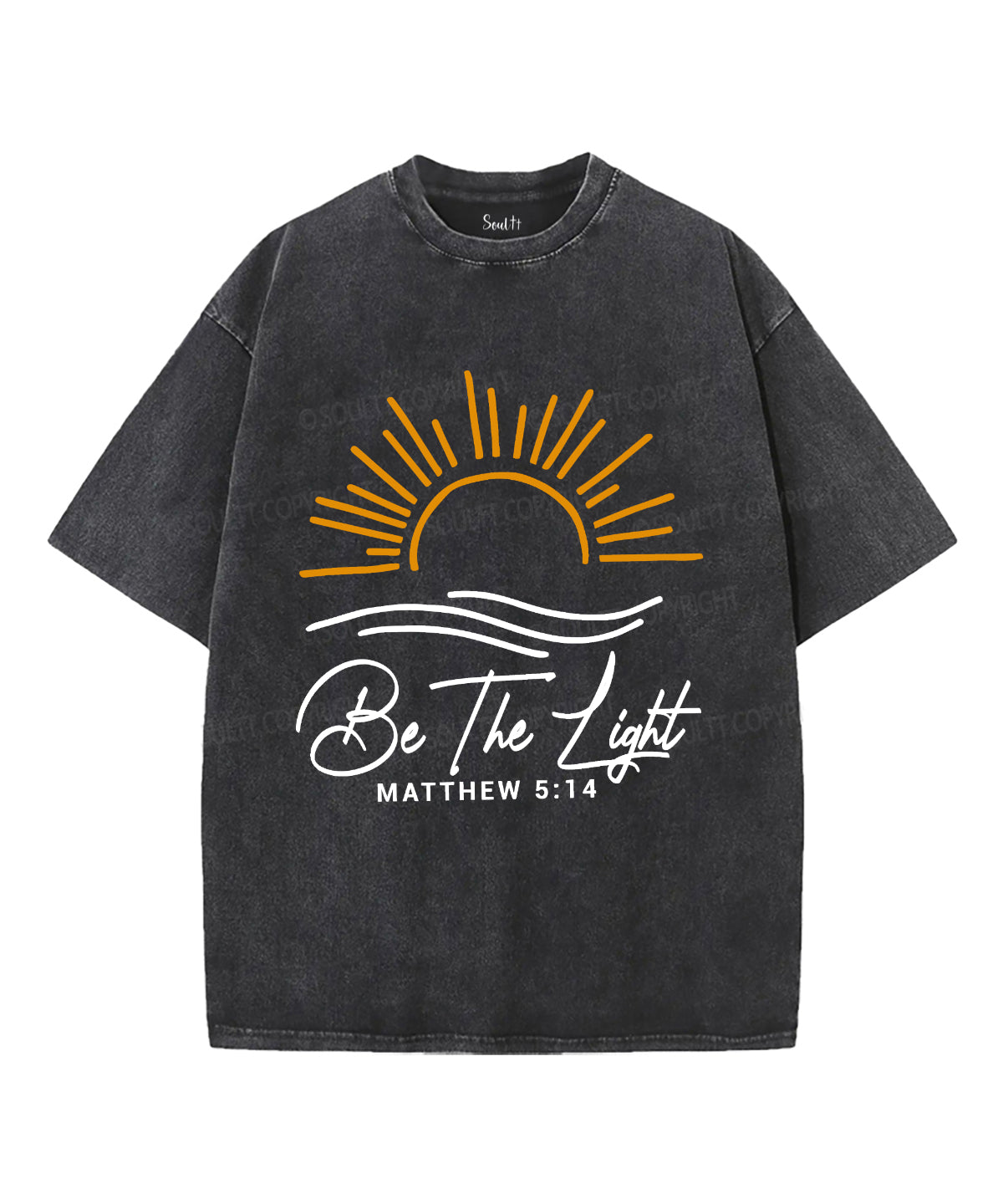 Be The Light Unisex Washed Christian T-shirt Style008 Hoodie, Sweatshirt | CiraTrend.com (Image 2)