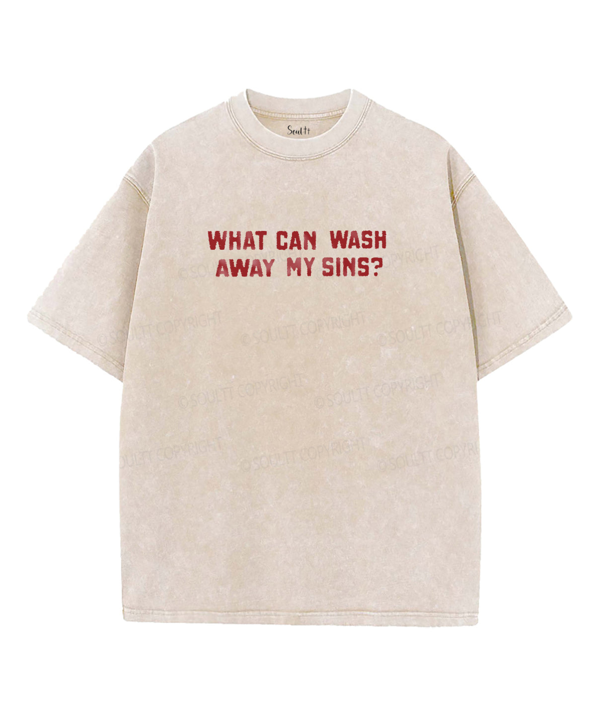 Nothing But The Blood Of Jesus Double Sided Washed Christian T-shirt Hoodie, Sweatshirt | CiraTrend.com (Image 2)