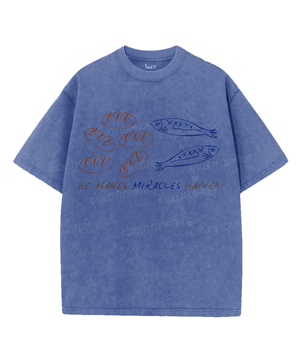 Fish And Bread Unisex Washed Christian T-shirt Hoodie, Sweatshirt | CiraTrend.com (Image 4)