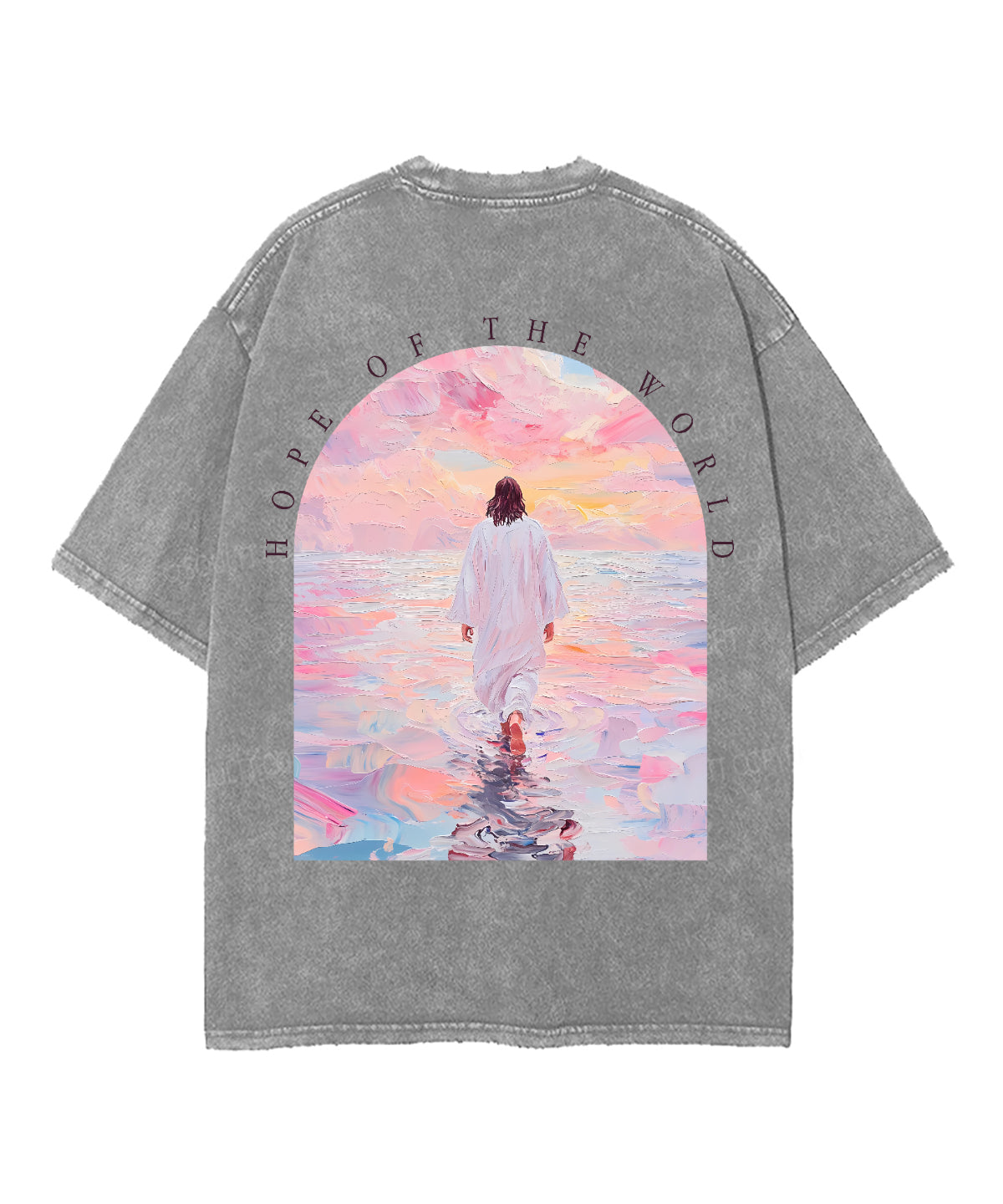 Hope World Double Sided Washed Christian T-Shirts, Hoodie, Sweatshirt