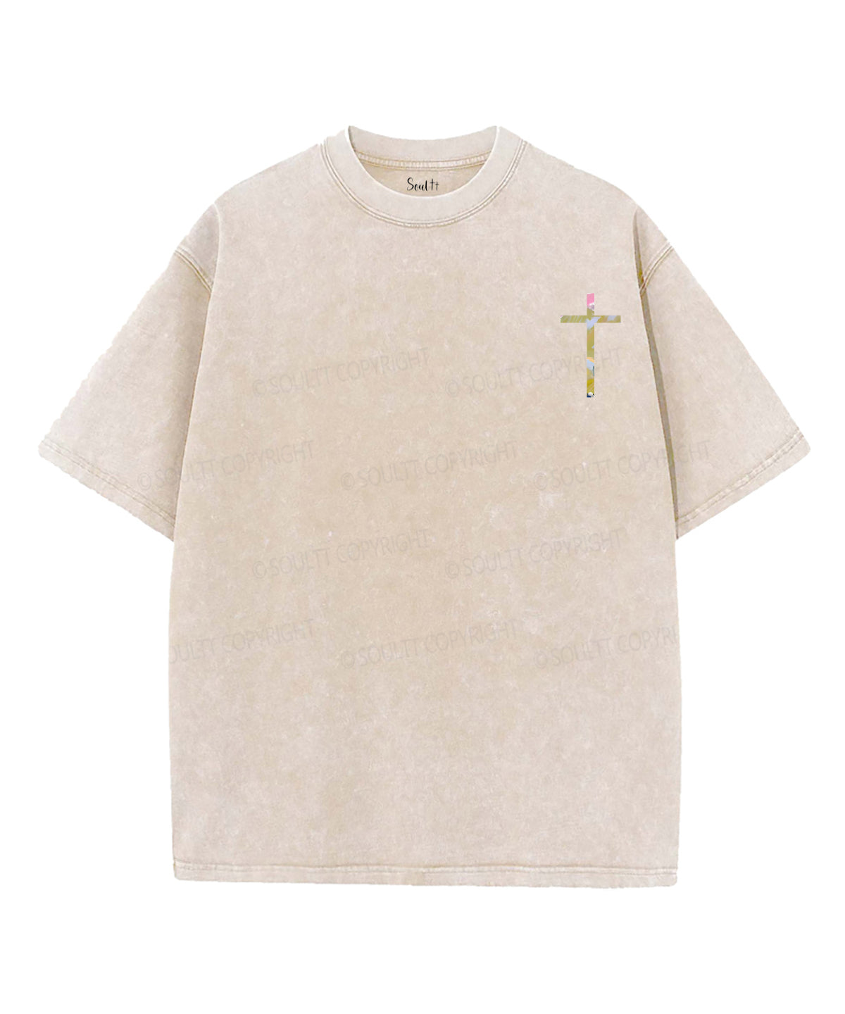 The Lord My Shepherd Double Sided Unisex Washed Christian T-shirt Hoodie, Sweatshirt | CiraTrend.com (Image 5)