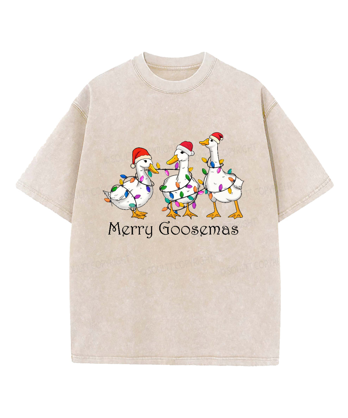 Merry Goosemas Washed Christian T-shirt Hoodie, Sweatshirt | CiraTrend.com (Image 4)