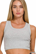 .....Ribbed Crop Tank Top